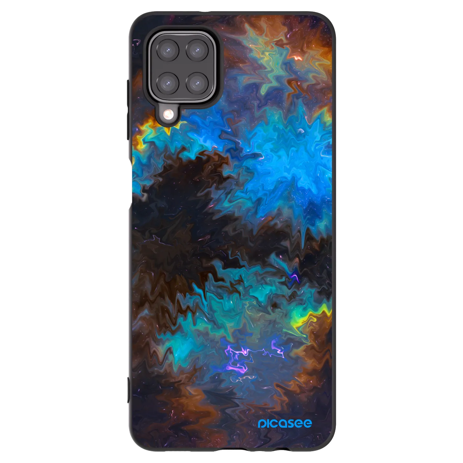 Picasee silikonový černý obal pro Samsung Galaxy A12 A125F - Space