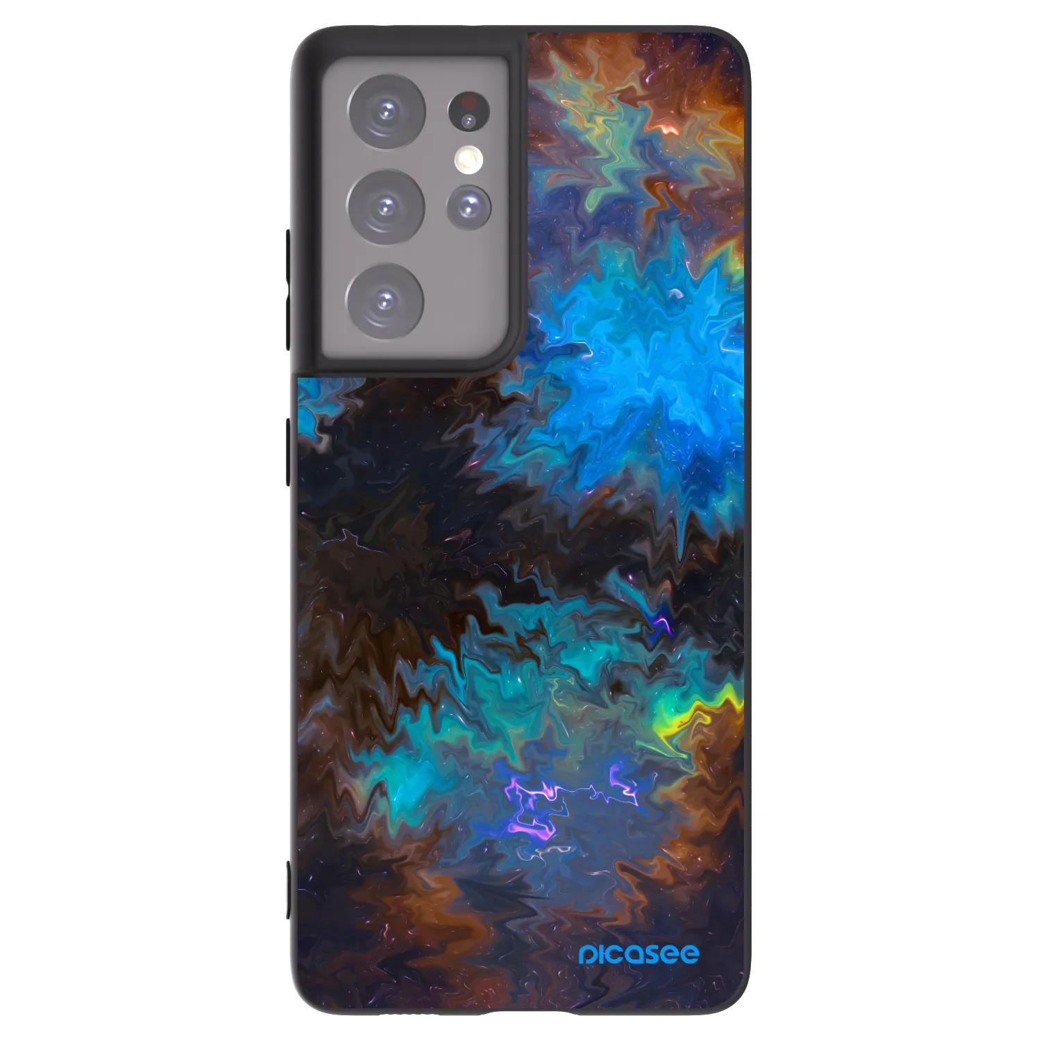 Picasee silikonový černý obal pro Samsung Galaxy S21 Ultra 5G G998B - Space