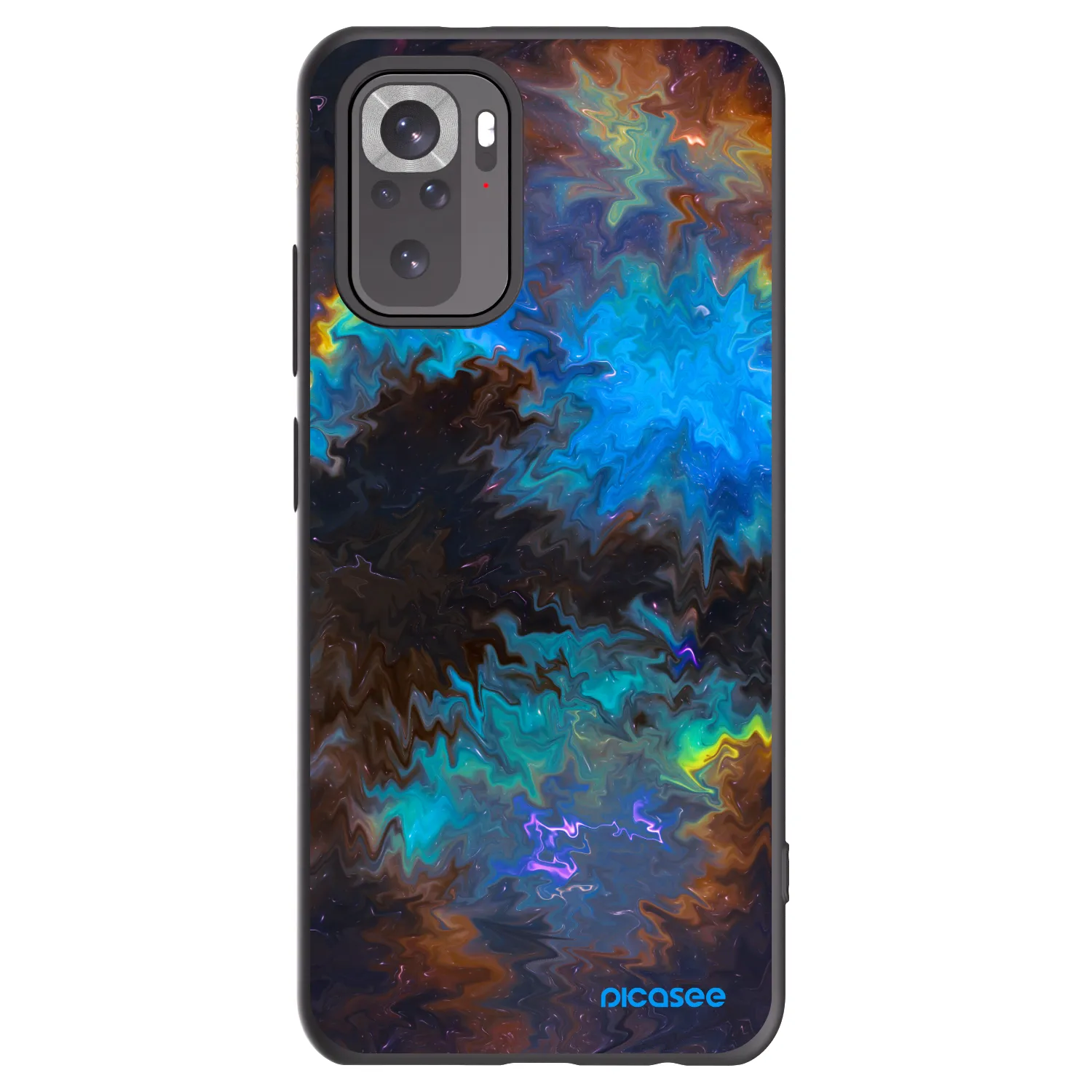 Picasee silikonový černý obal pro Xiaomi Redmi Note 10 - Space