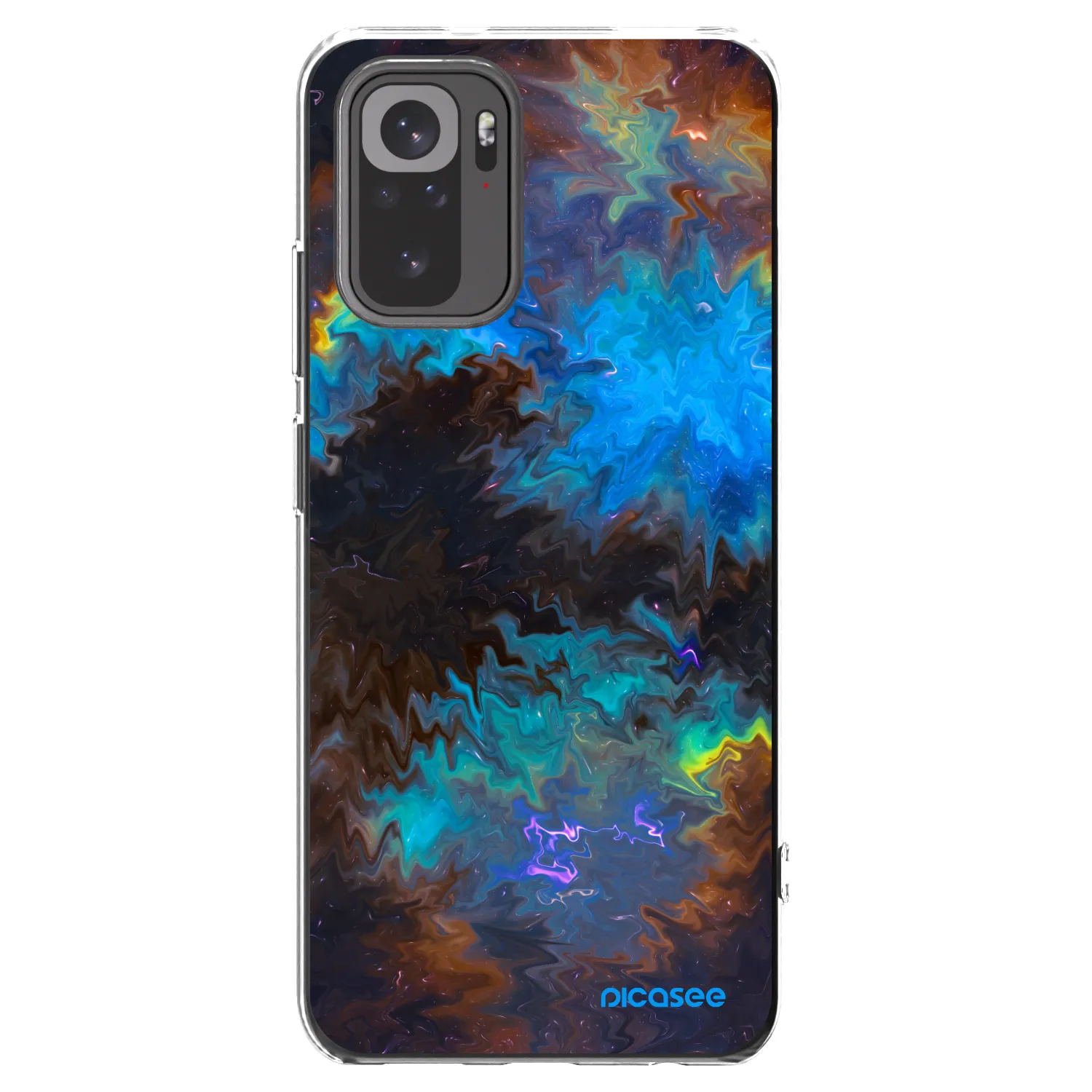 Picasee silikonový průhledný obal pro Xiaomi Redmi Note 10S - Space