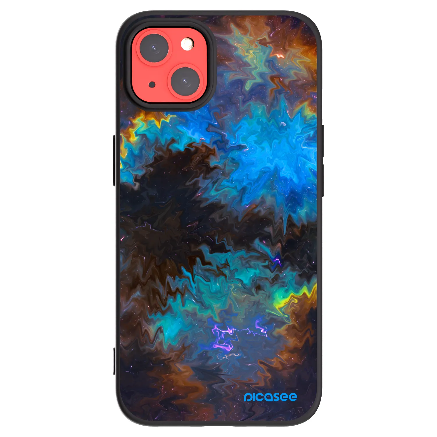 Picasee silikonový černý obal pro Apple iPhone 13 - Space