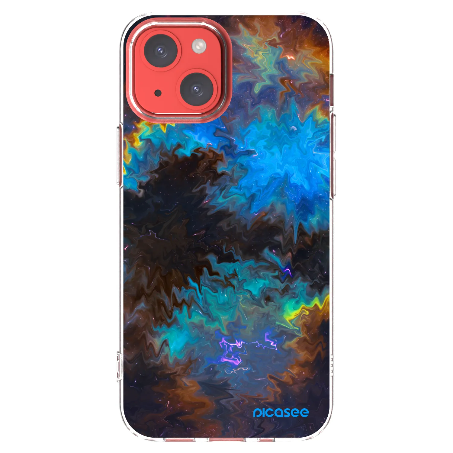Picasee silikonový průhledný obal pro Apple iPhone 13 mini - Space