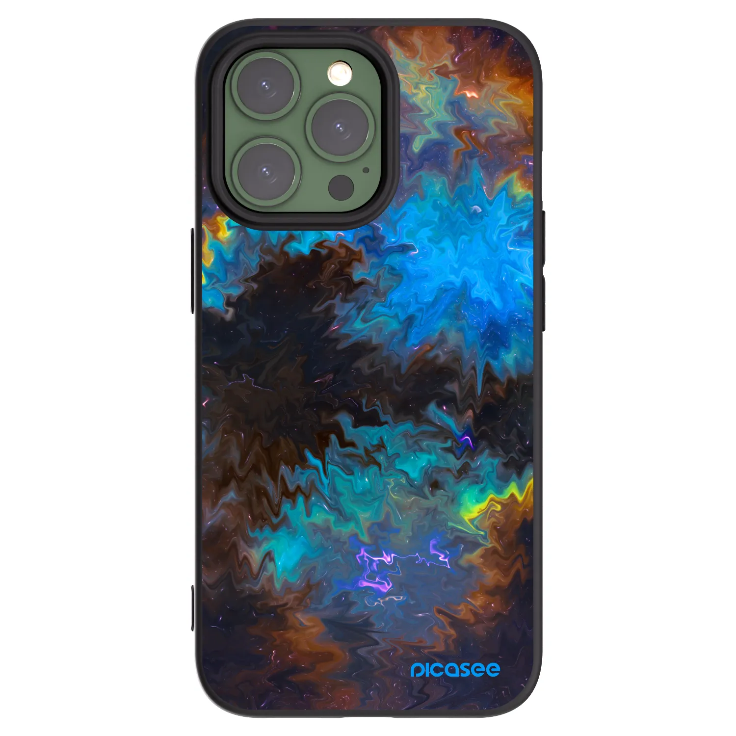 Picasee silikonový černý obal pro Apple iPhone 13 Pro - Space