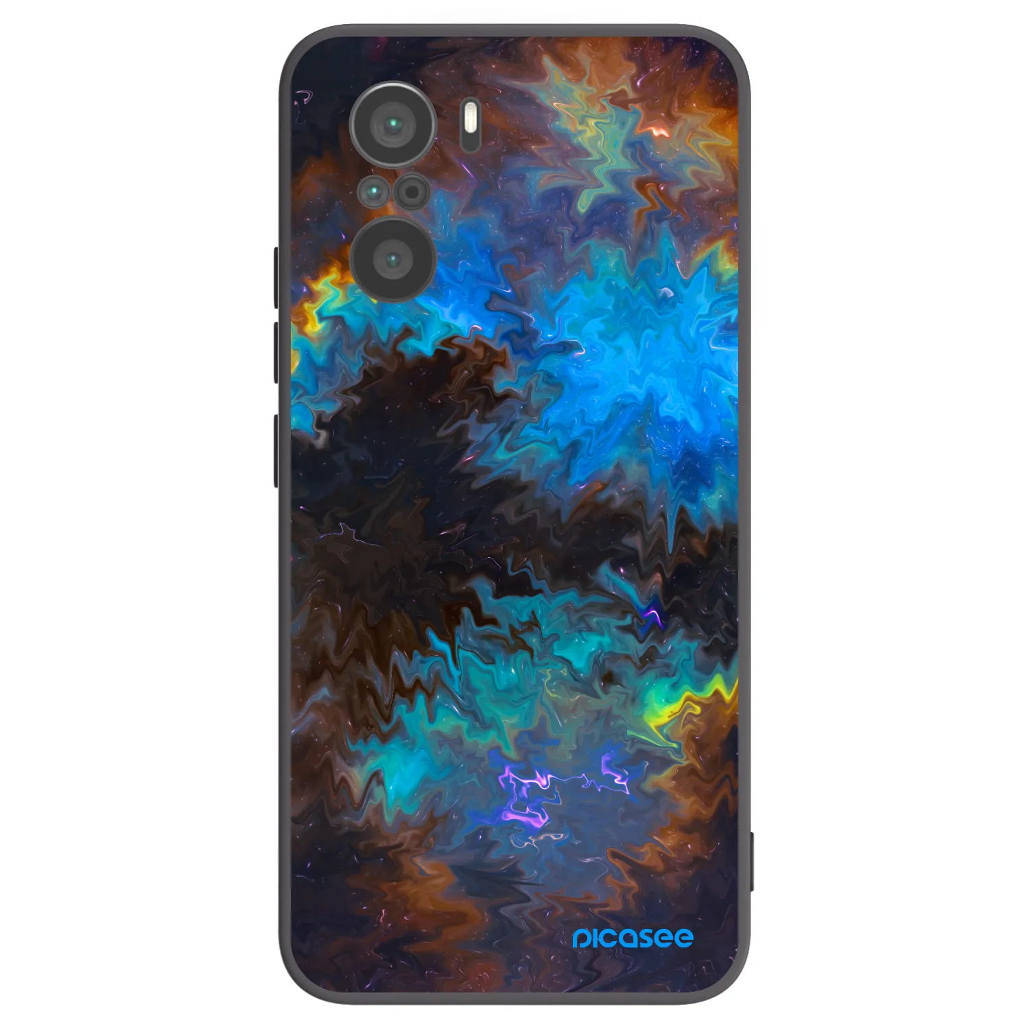 Picasee silikonový černý obal pro Xiaomi Poco F3 - Space
