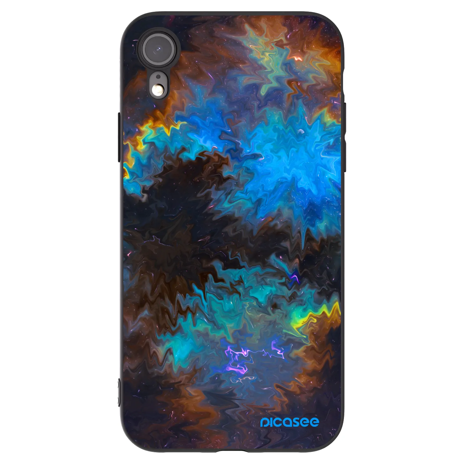 Picasee silikonový černý obal pro Apple iPhone XR - Space
