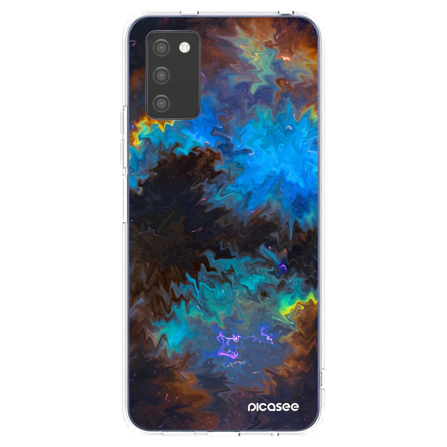 Picasee silikonový průhledný obal pro Samsung Galaxy A03s A037G - Space