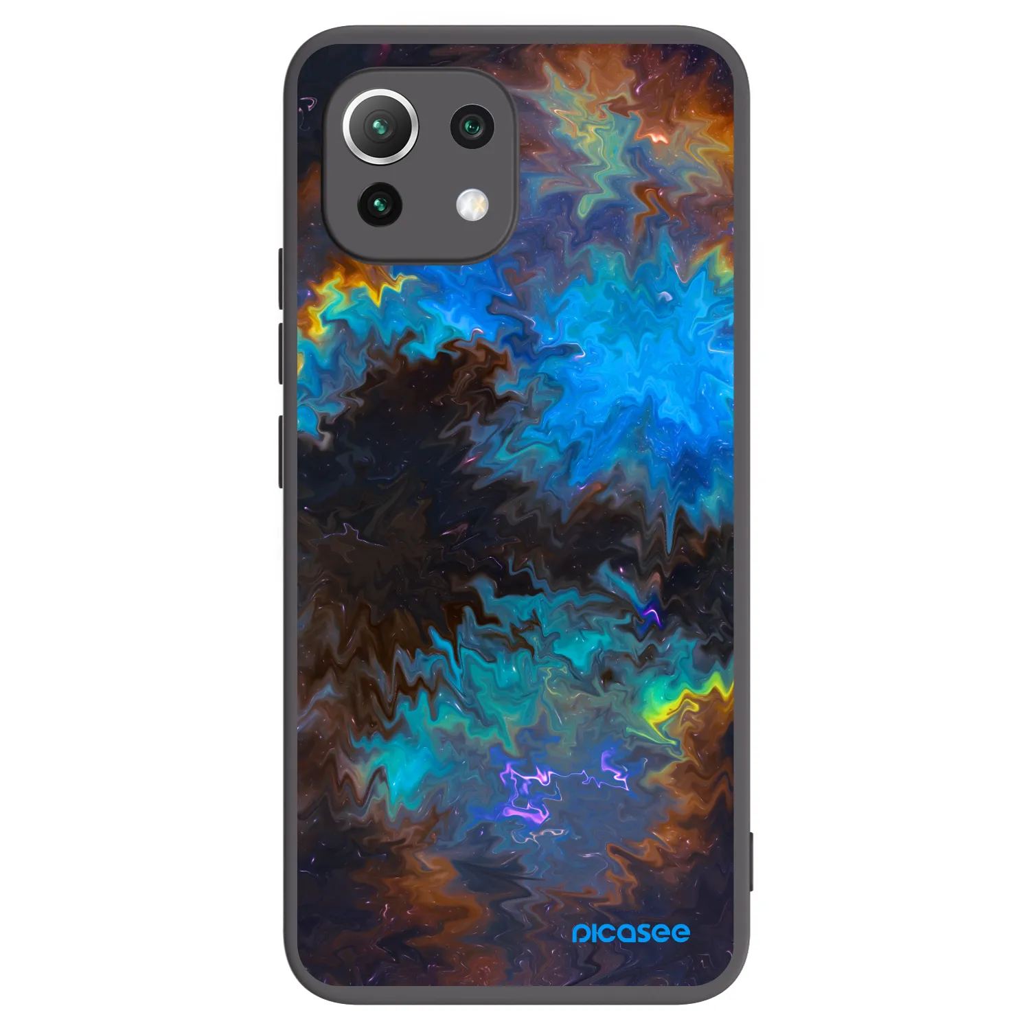 Picasee silikonový černý obal pro Xiaomi 11 Lite 5G NE - Space