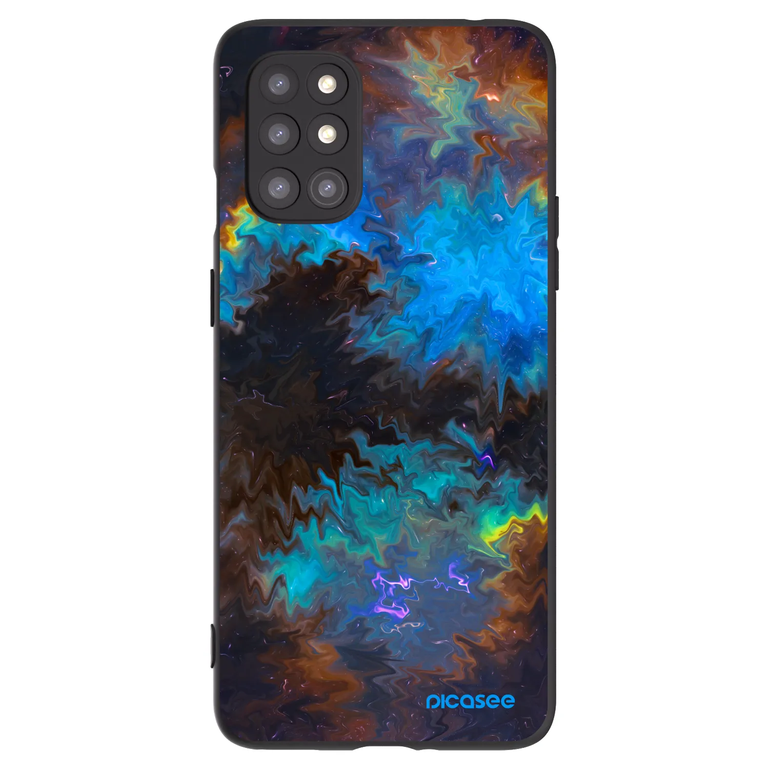 Picasee silikonový černý obal pro OnePlus 8T - Space