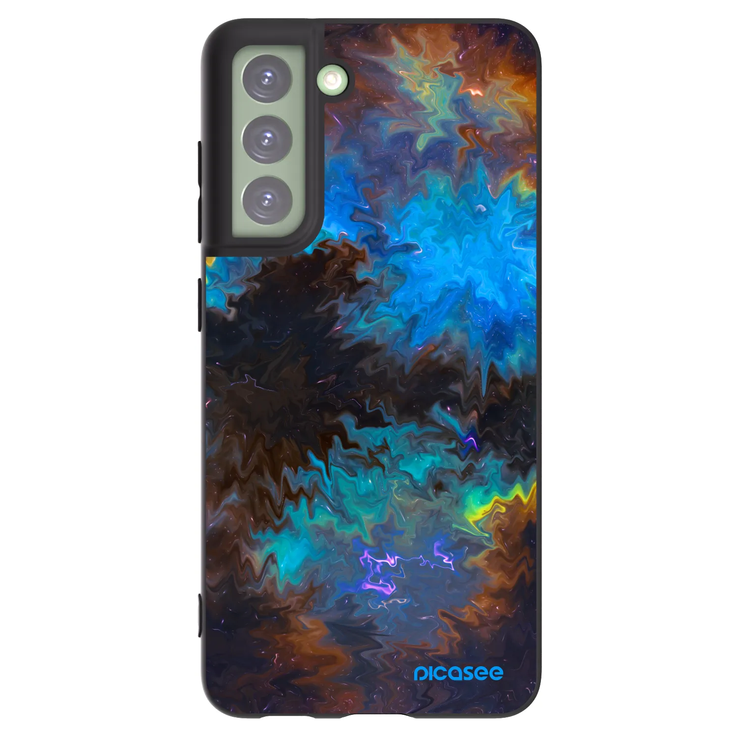 Picasee silikonový černý obal pro Samsung Galaxy S21 FE 5G - Space