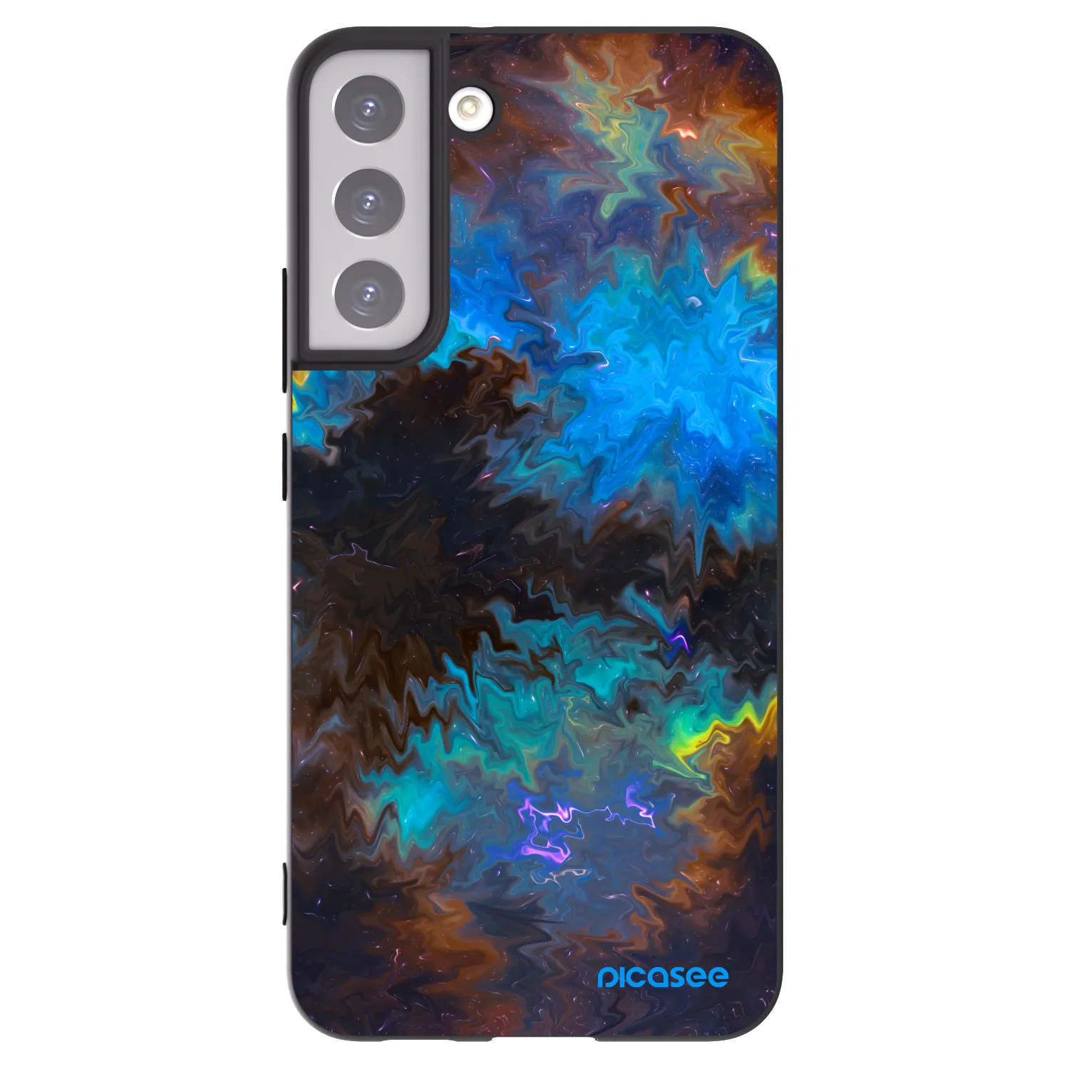 Picasee silikonový černý obal pro Samsung Galaxy S22+ 5G - Space