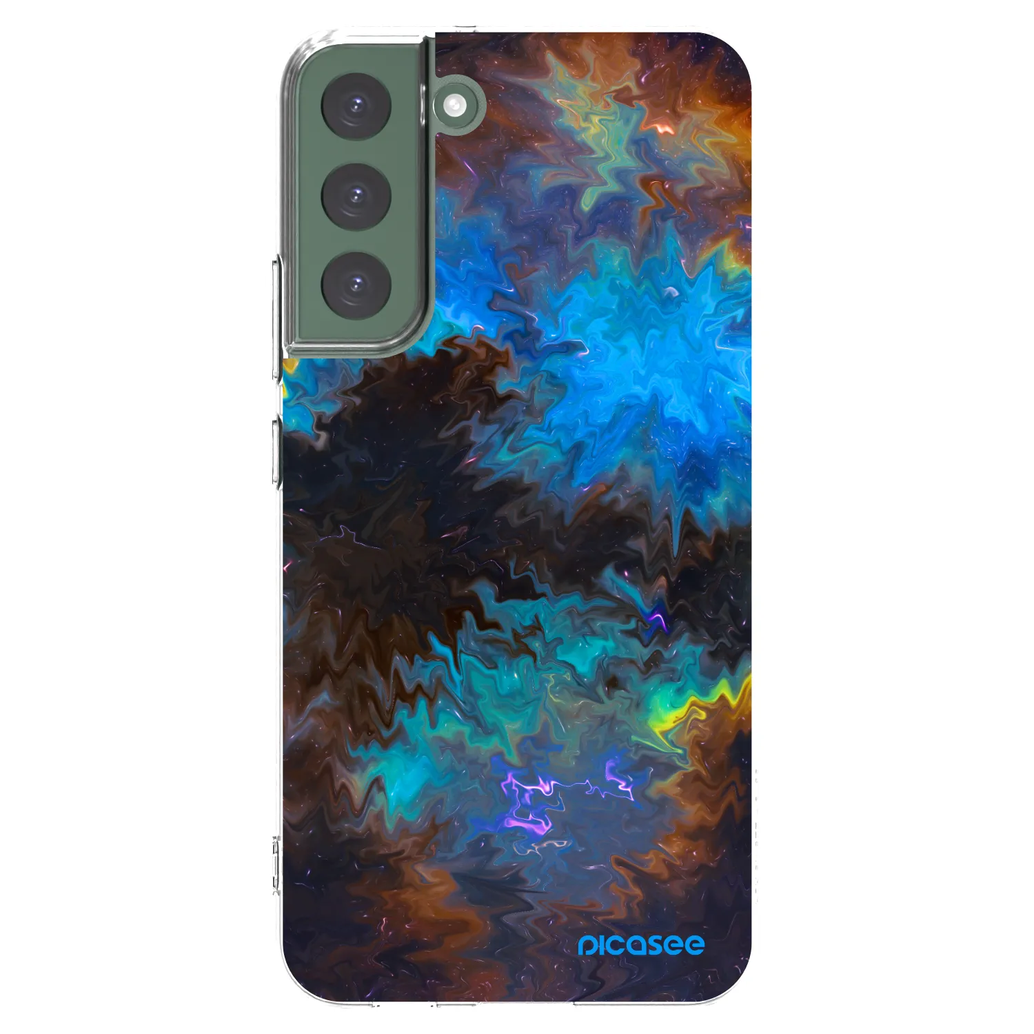 Picasee silikonový průhledný obal pro Samsung Galaxy S22+ 5G - Space