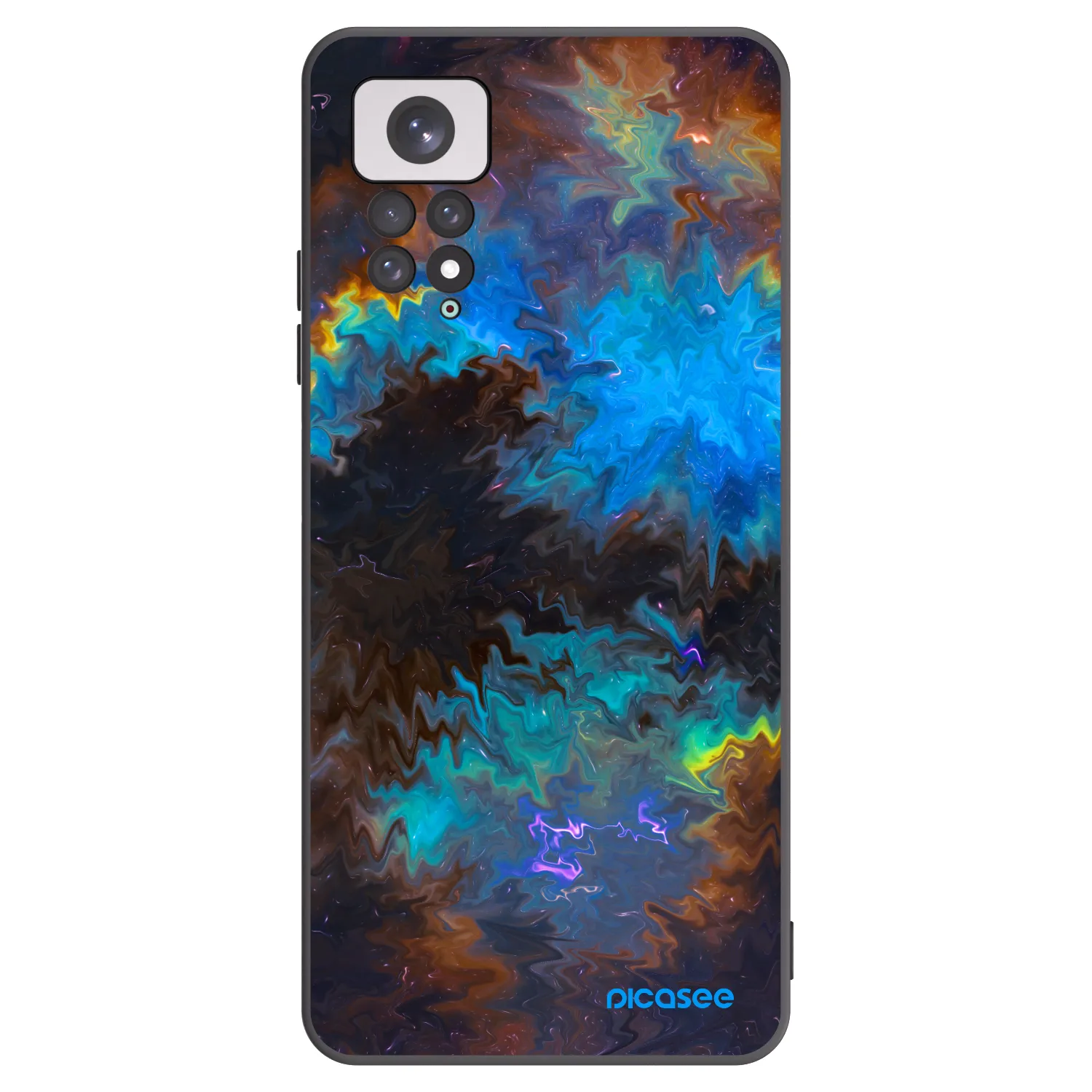 Picasee silikonový černý obal pro Xiaomi Redmi Note 11 - Space