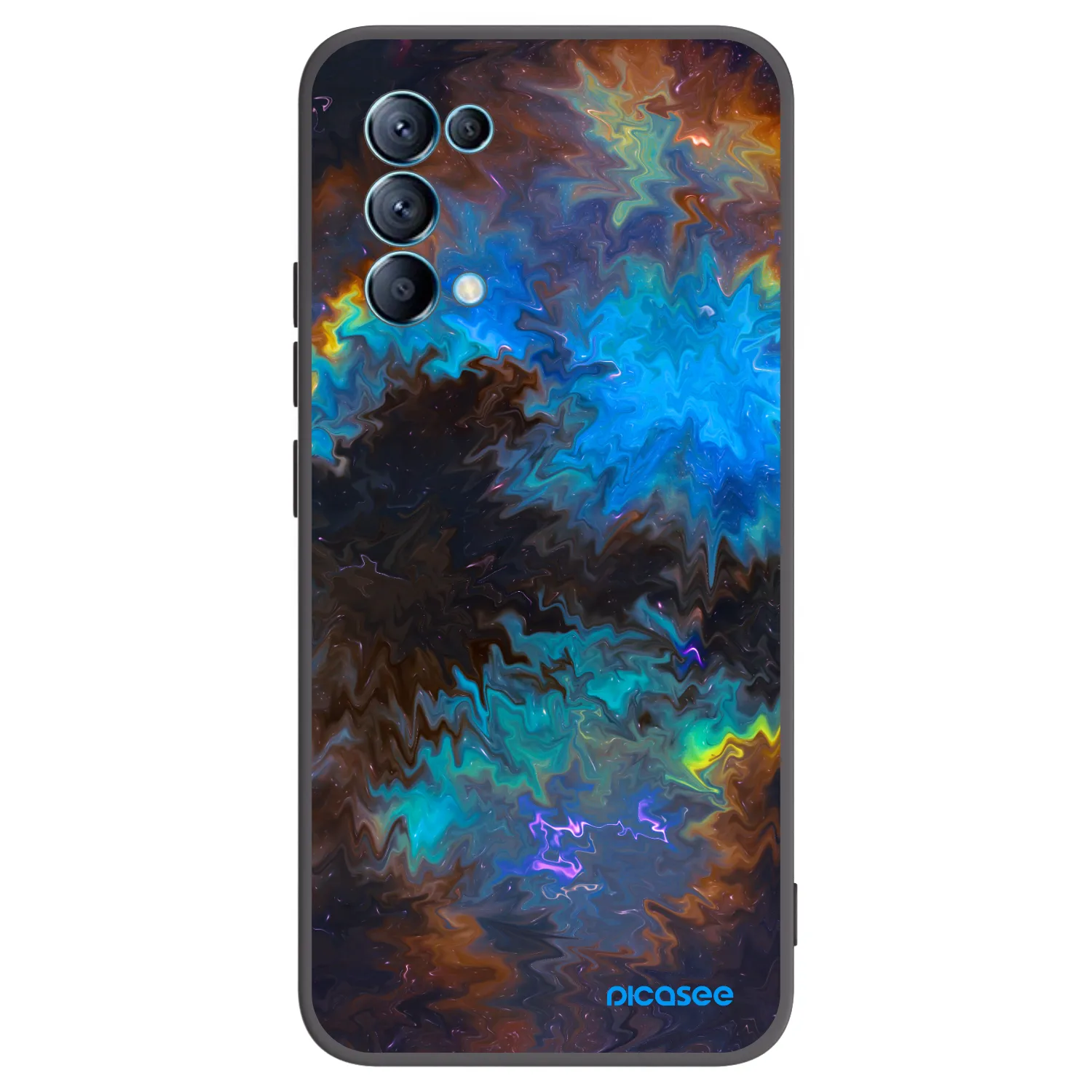 Picasee silikonový černý obal pro OPPO Reno 5 5G - Space