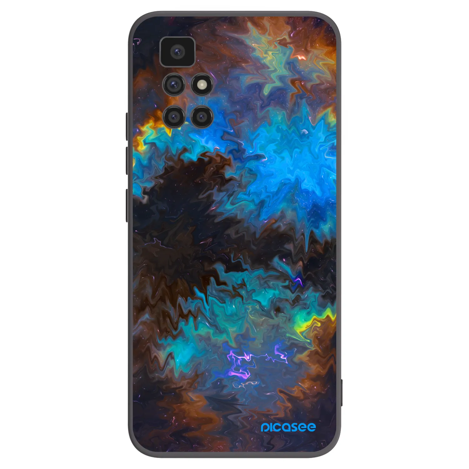 Picasee silikonový černý obal pro Xiaomi Redmi 10 (2022) - Space