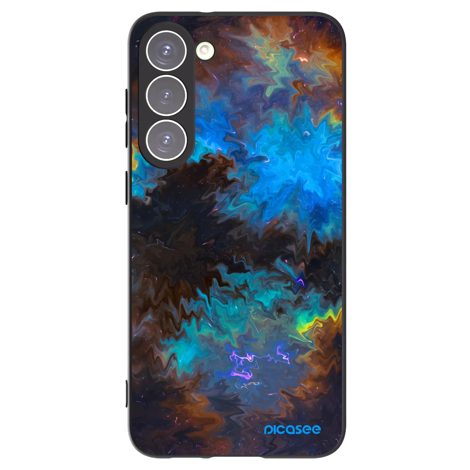 Picasee silikonový černý obal pro Samsung Galaxy S23+ 5G - Space