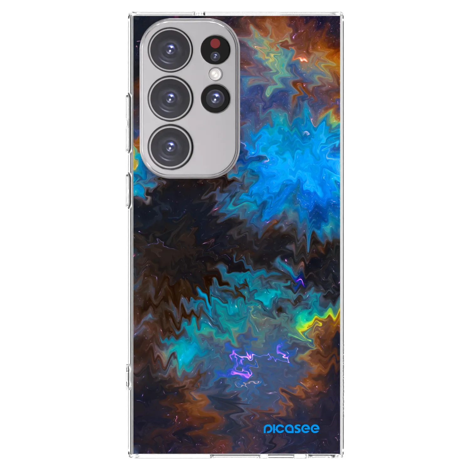 Picasee silikonový průhledný obal pro Samsung Galaxy S23 Ultra 5G - Space