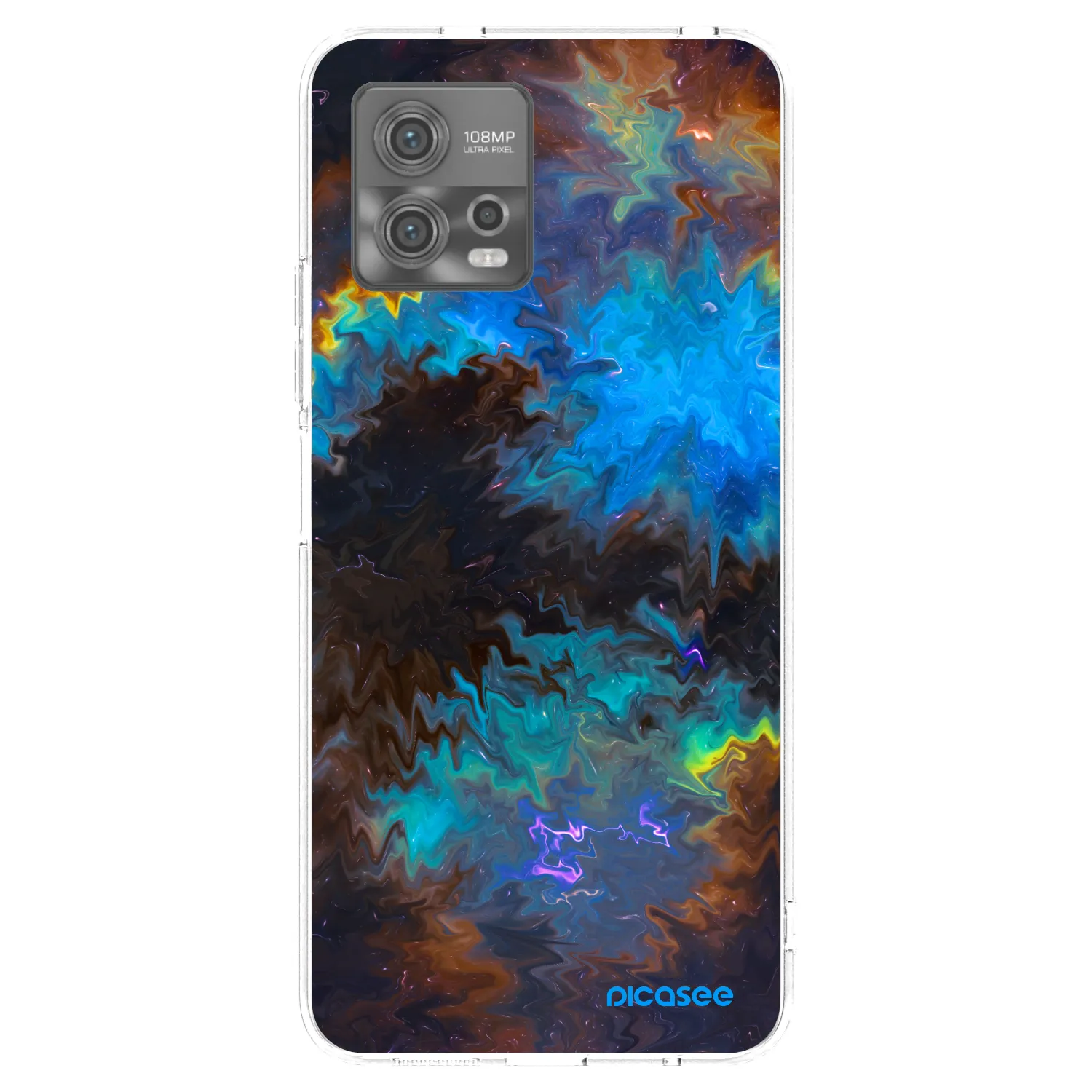 Picasee silikonový průhledný obal pro Motorola Moto G72 - Space