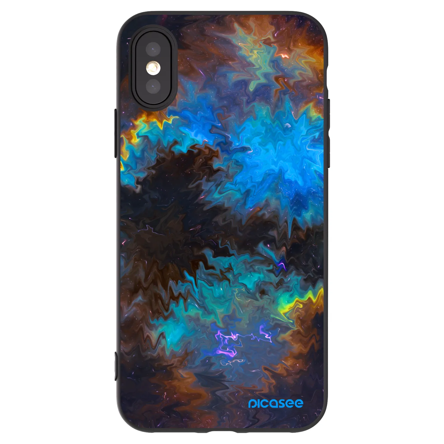 Picasee silikonový černý obal pro Apple iPhone X/XS - Space