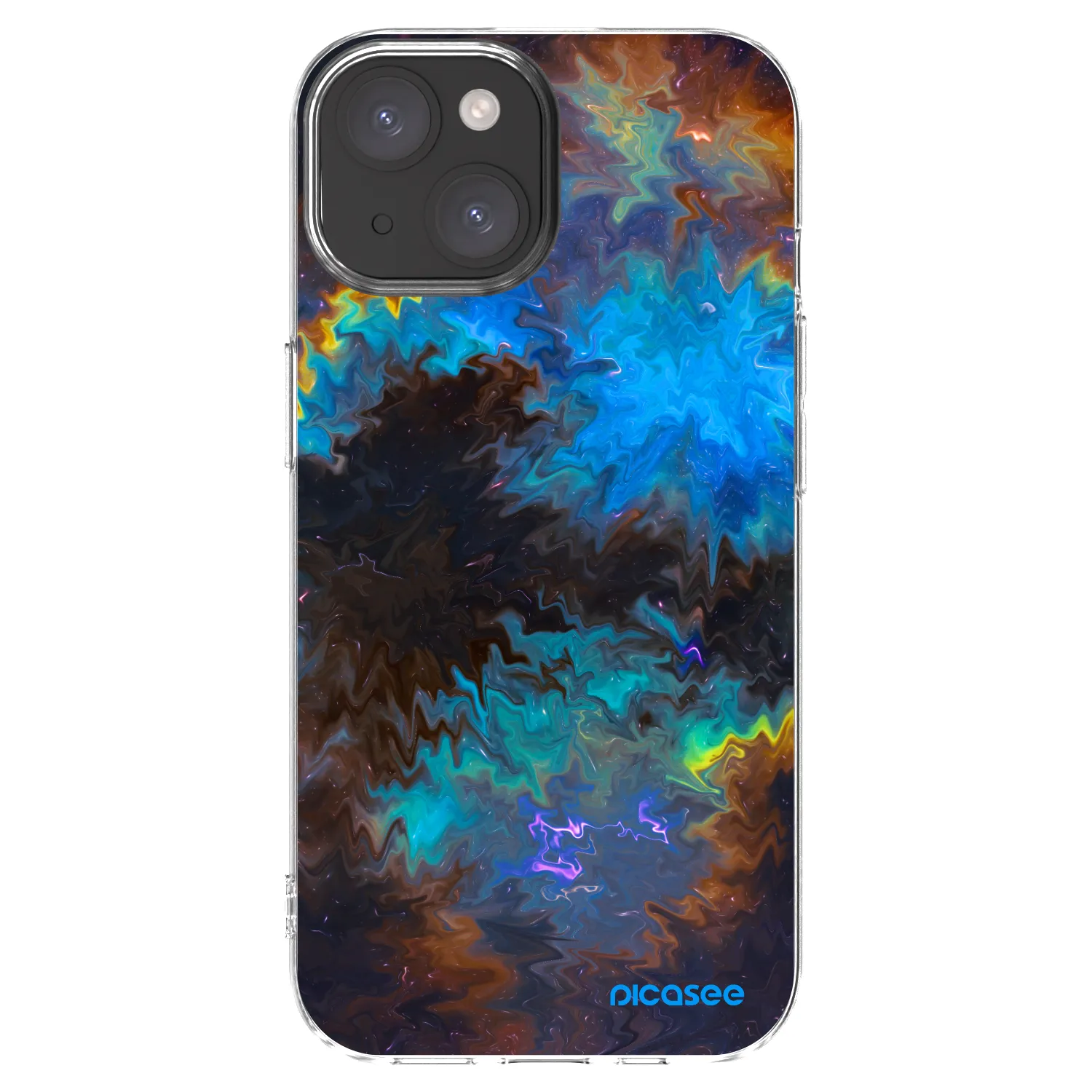 Picasee silikonový průhledný obal pro Apple iPhone 15 - Space