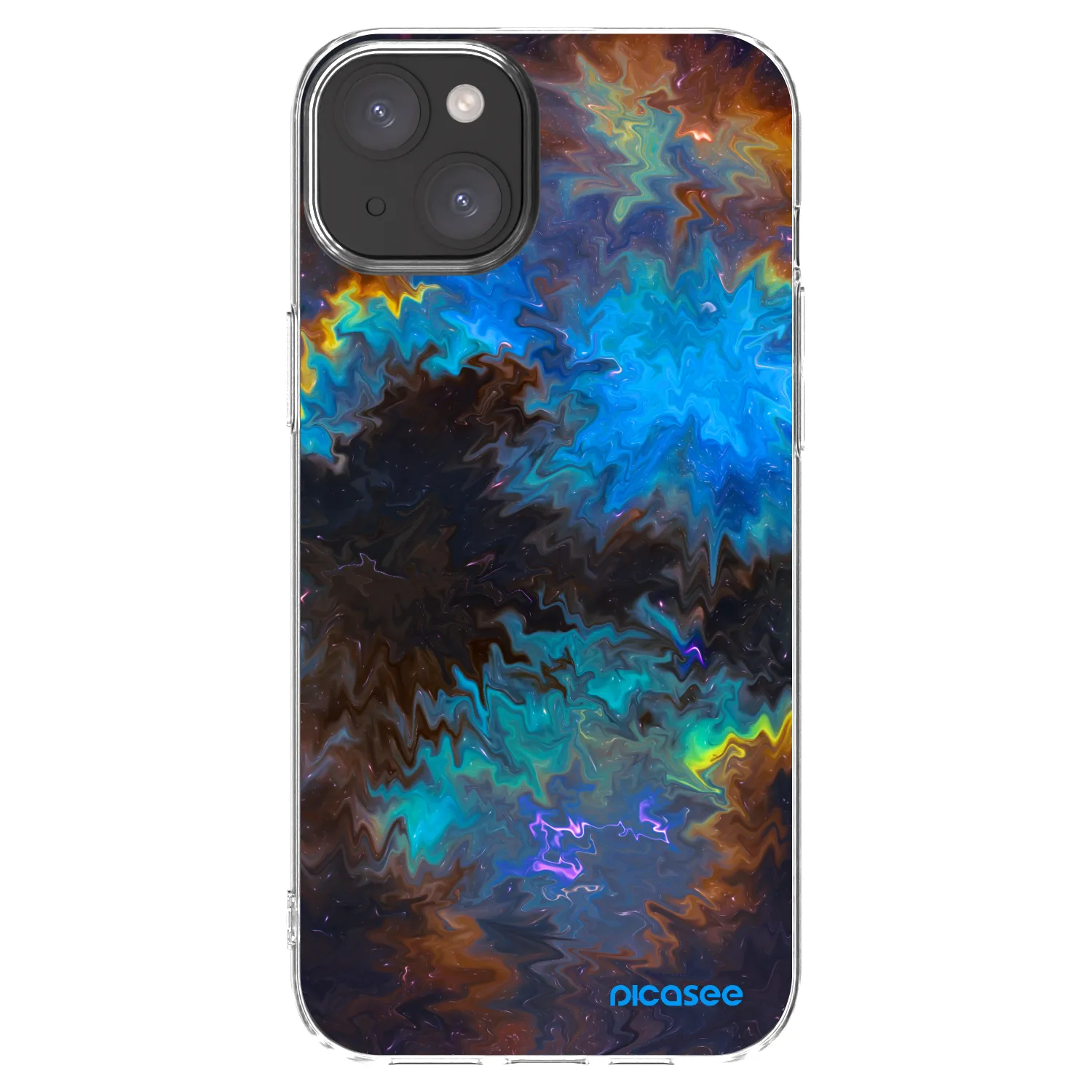 Picasee silikonový průhledný obal pro Apple iPhone 15 Plus - Space