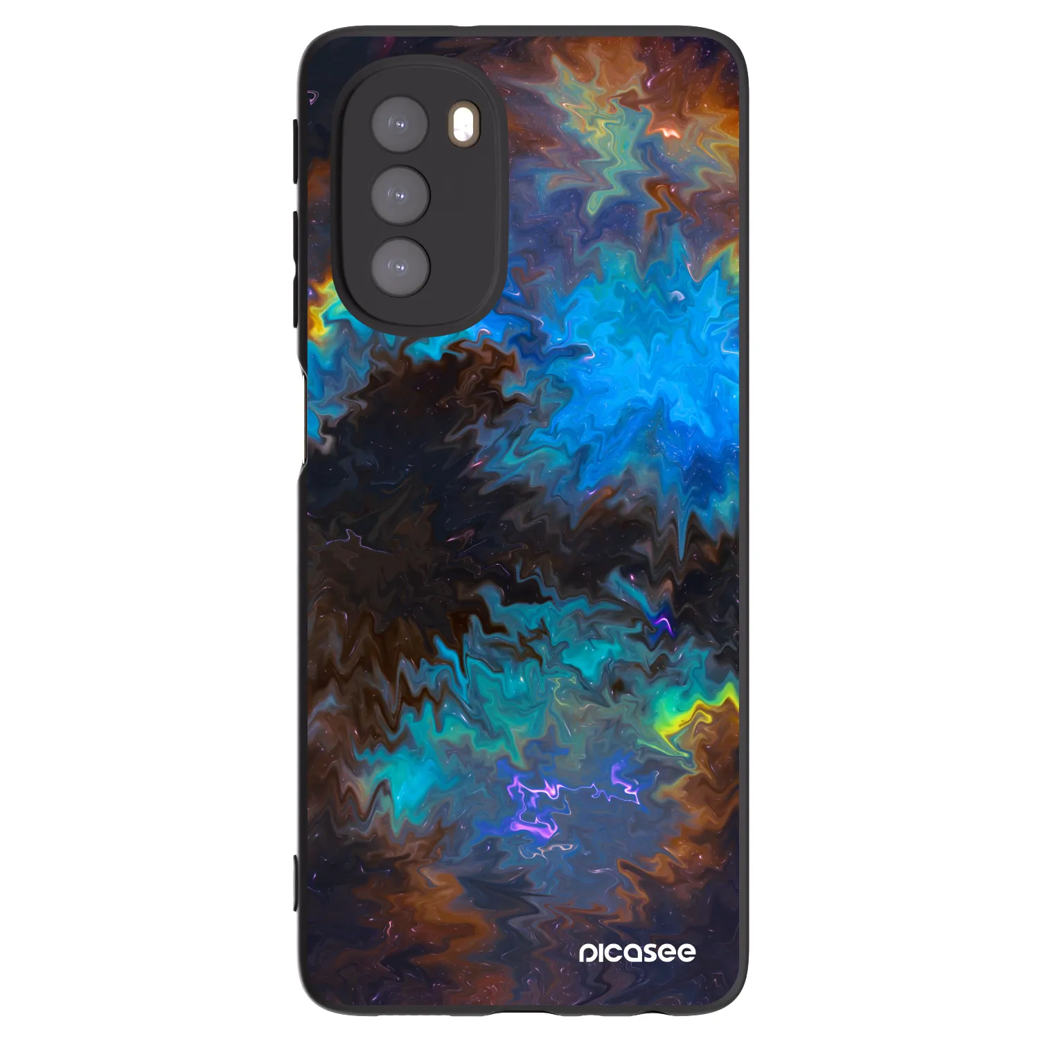 Picasee silikonový černý obal pro Motorola Moto G51 - Space