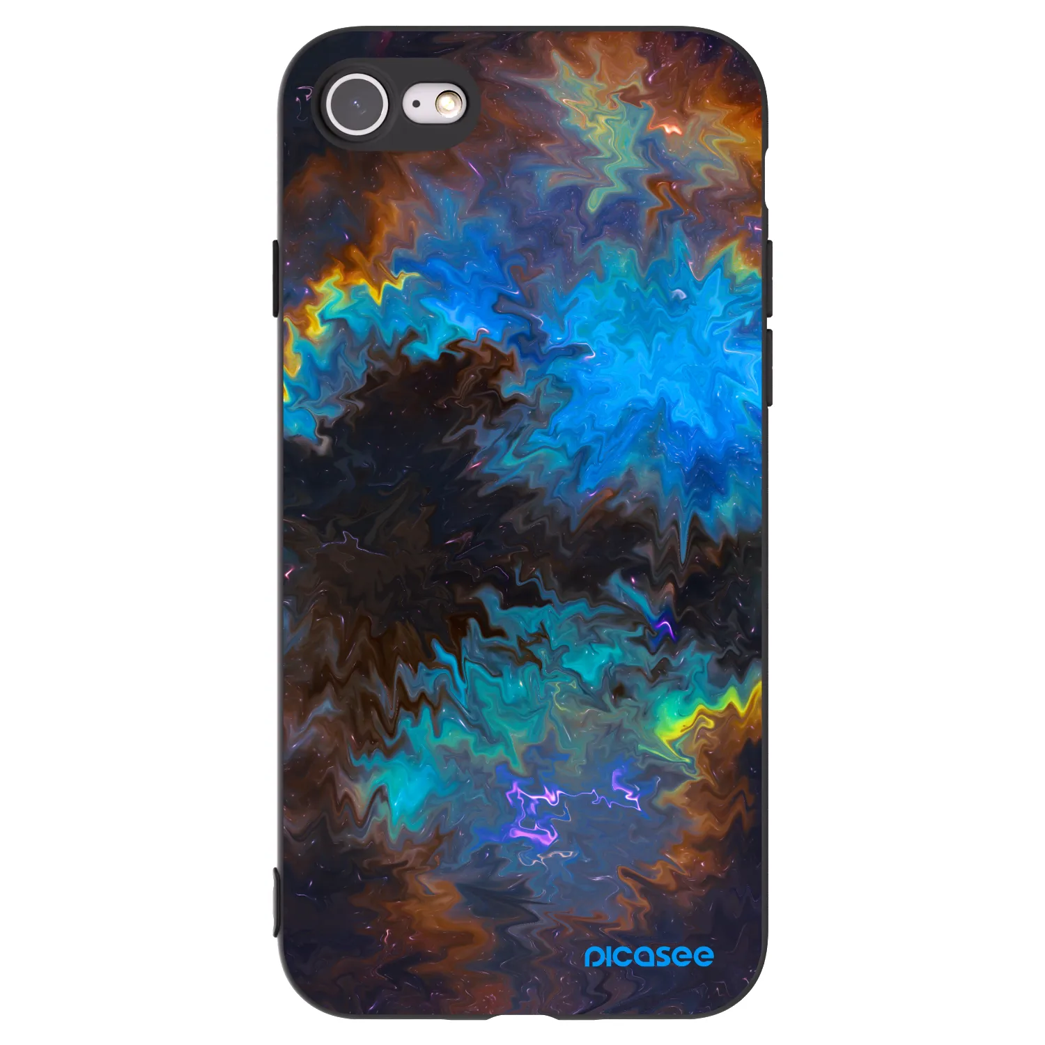 Picasee silikonový černý obal pro Apple iPhone 7 - Space