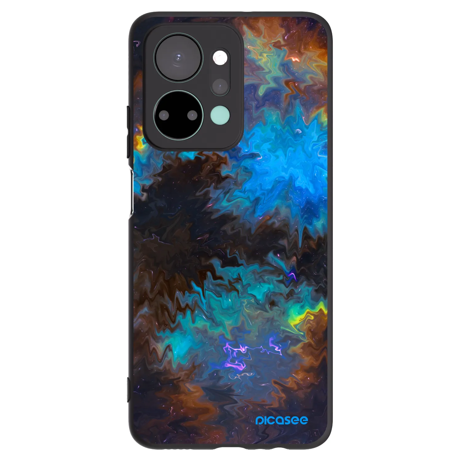 Picasee silikonový černý obal pro Honor X7a - Space