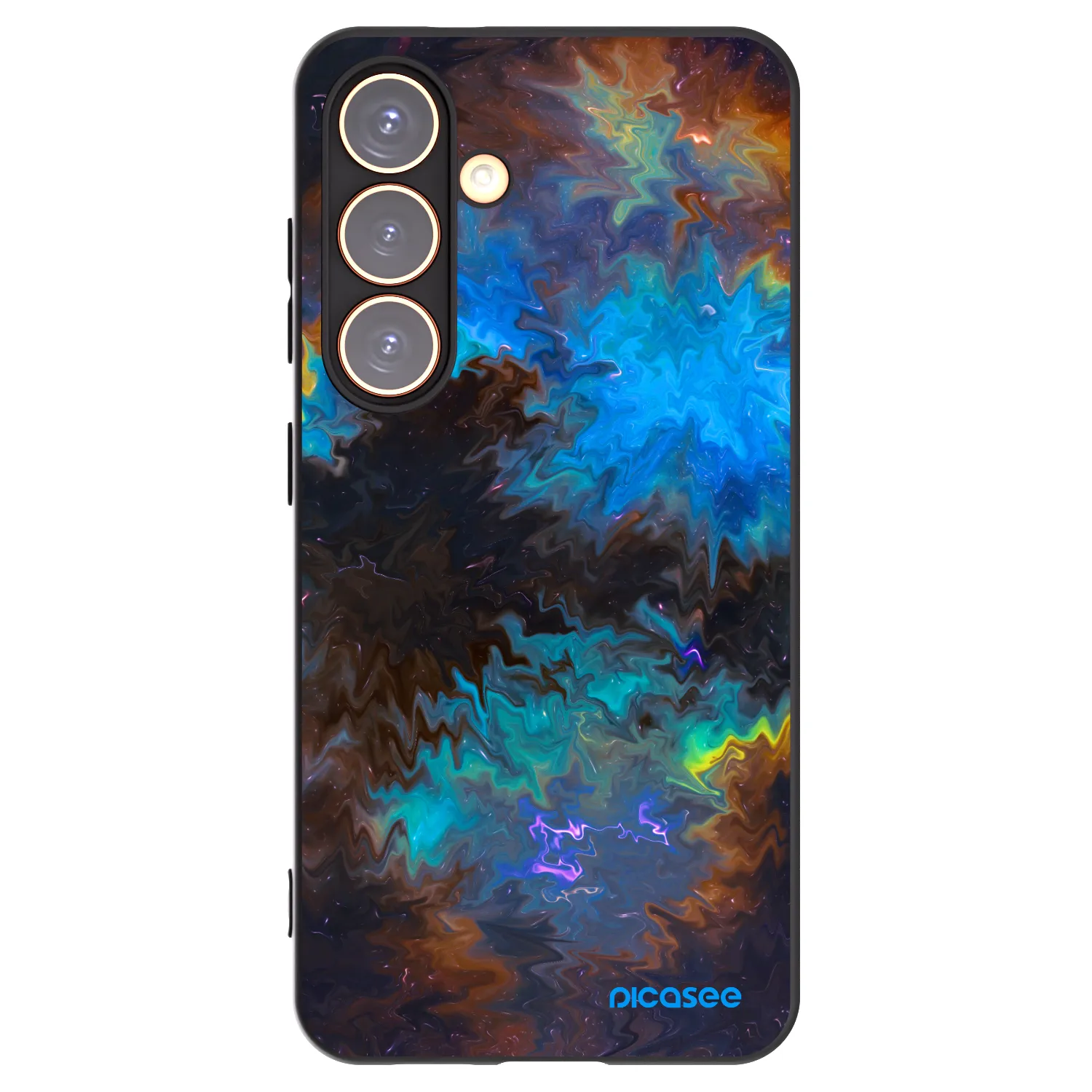 Picasee silikonový černý obal pro Samsung Galaxy S24 S921B 5G - Space