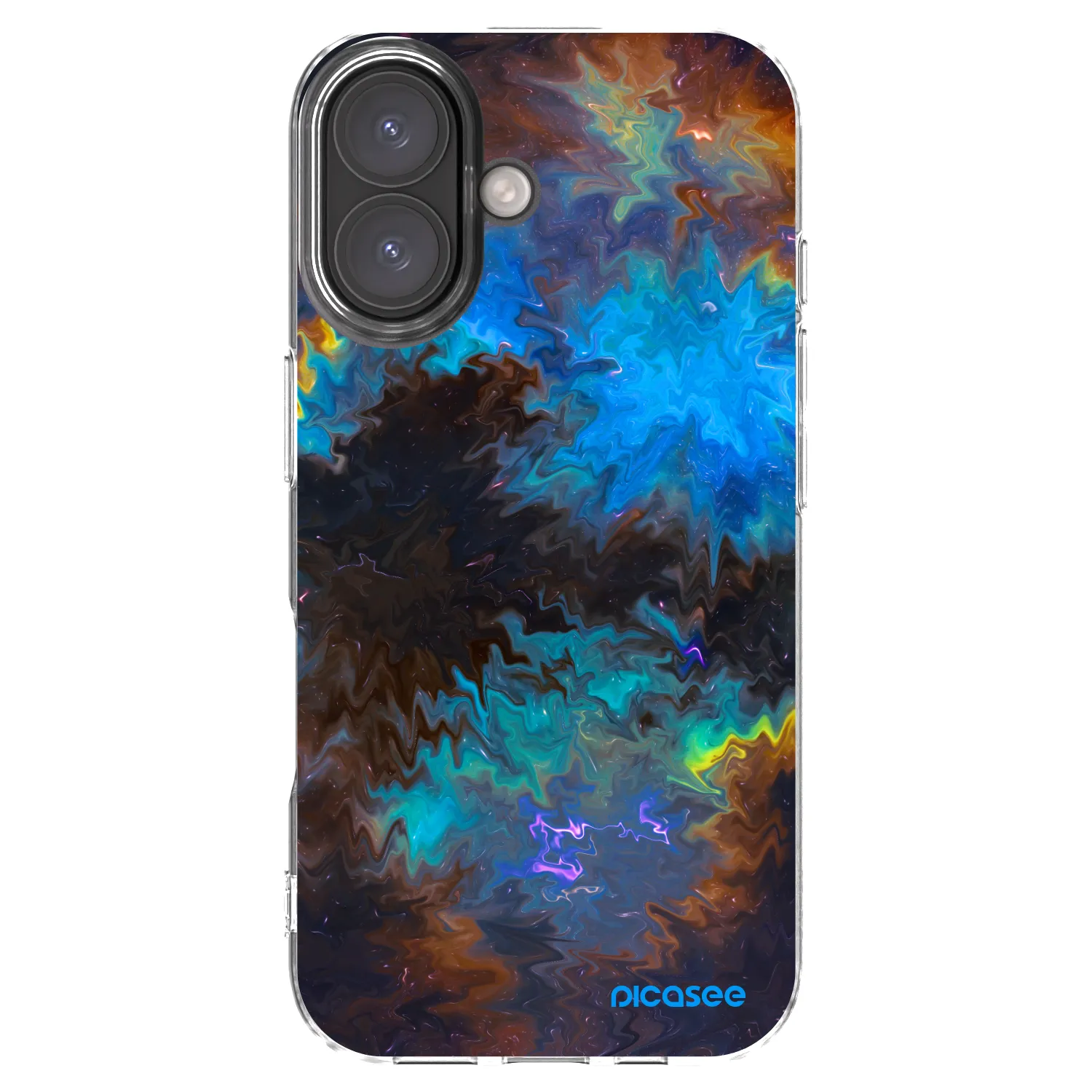 Picasee silikonový průhledný obal pro Apple iPhone 16 - Space