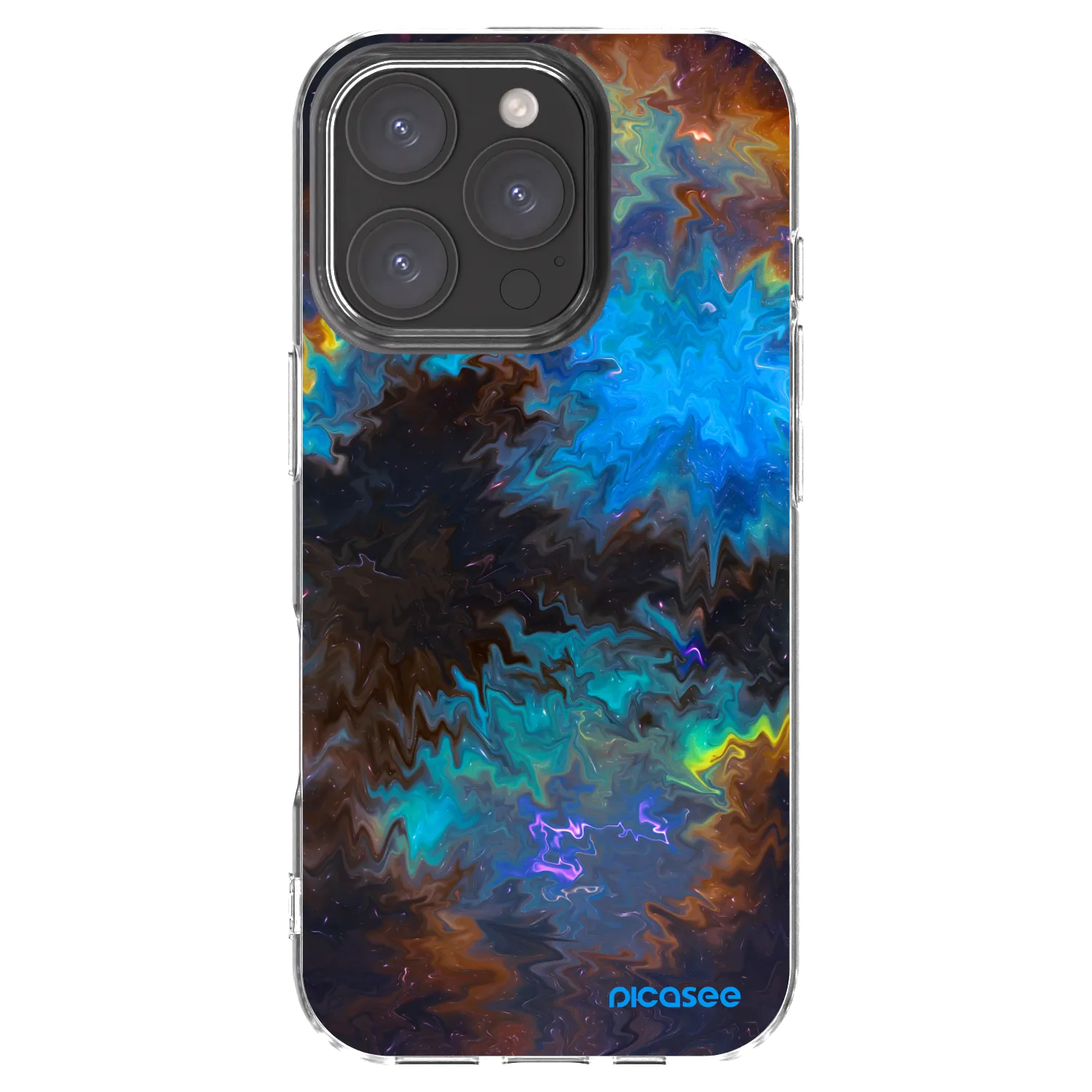 Picasee silikonový průhledný obal pro Apple iPhone 16 Pro - Space
