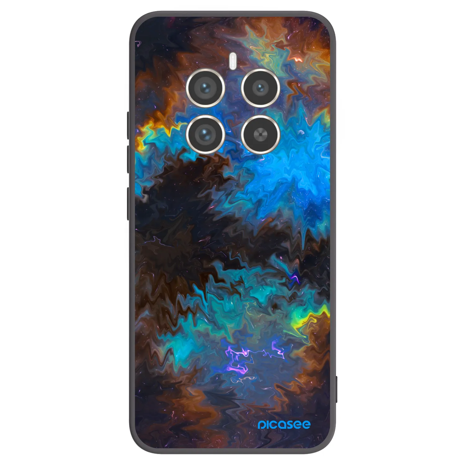 Picasee silikonový černý obal pro Realme 12 Pro 5G - Space