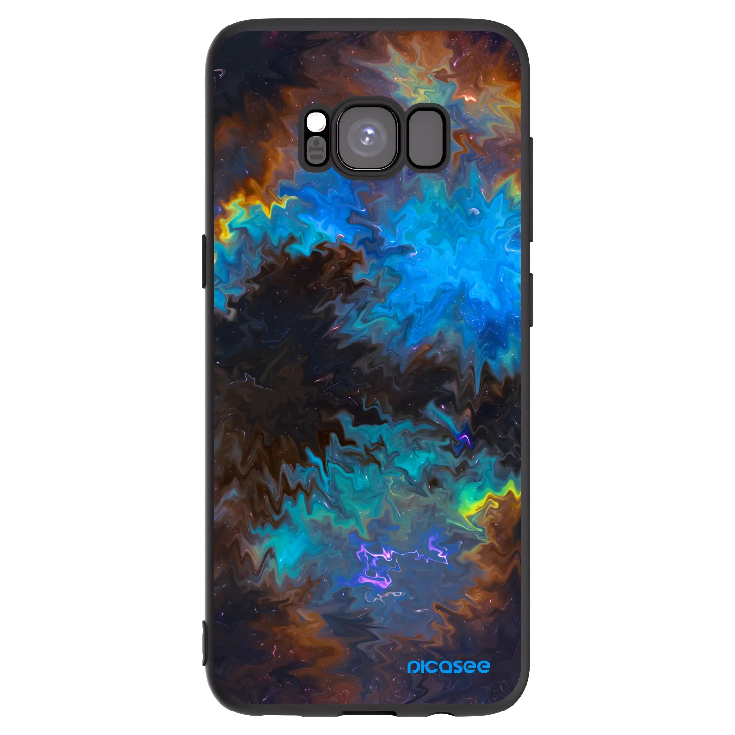 Picasee silikonový černý obal pro Samsung Galaxy S8 G950F - Space