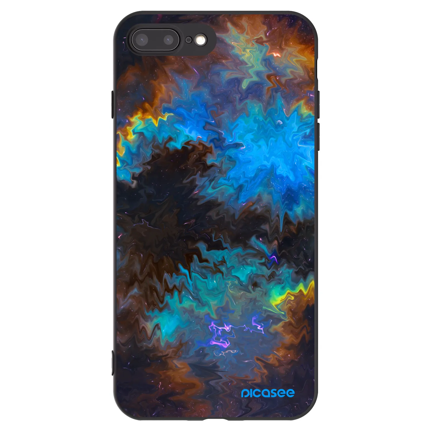 Picasee silikonový černý obal pro Apple iPhone 7 Plus - Space