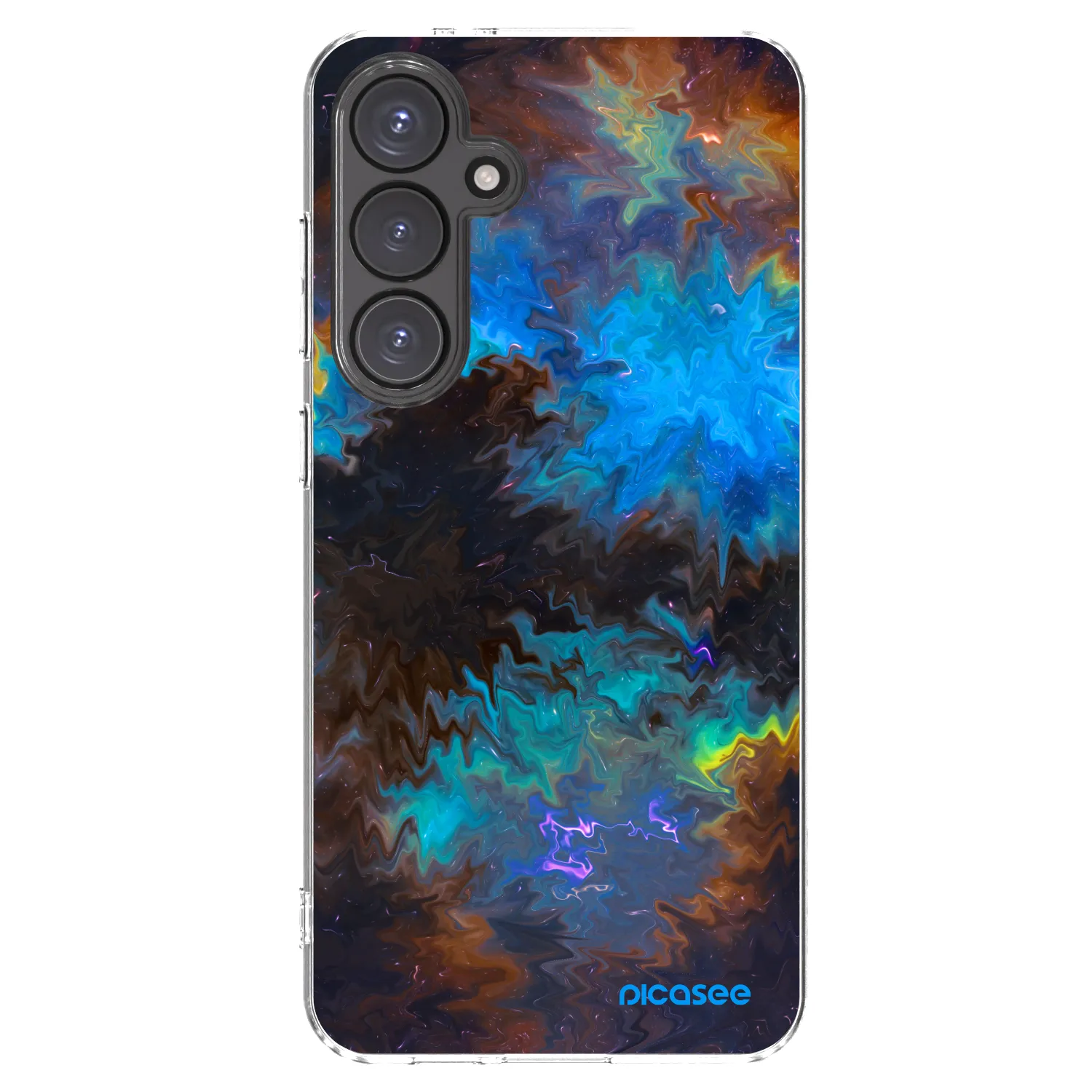 Picasee silikonový průhledný obal pro Samsung Galaxy S24 FE S721B - Space