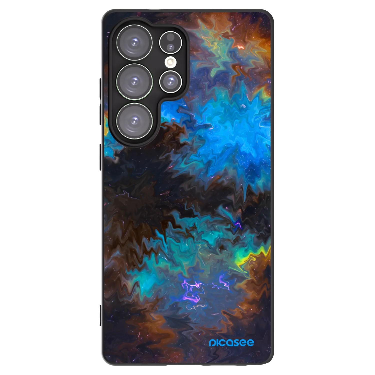 Picasee silikonový černý obal pro Samsung Galaxy S25 Ultra 5G - Space