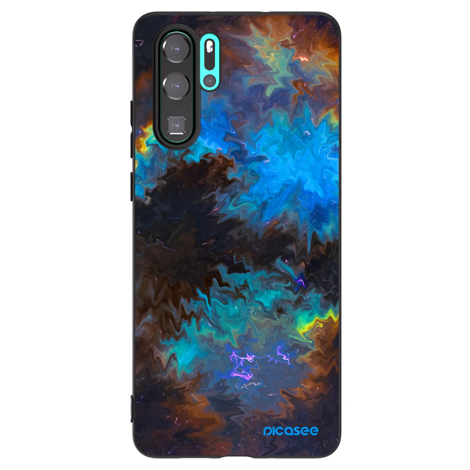 Picasee silikonový černý obal pro Huawei P30 Pro - Space