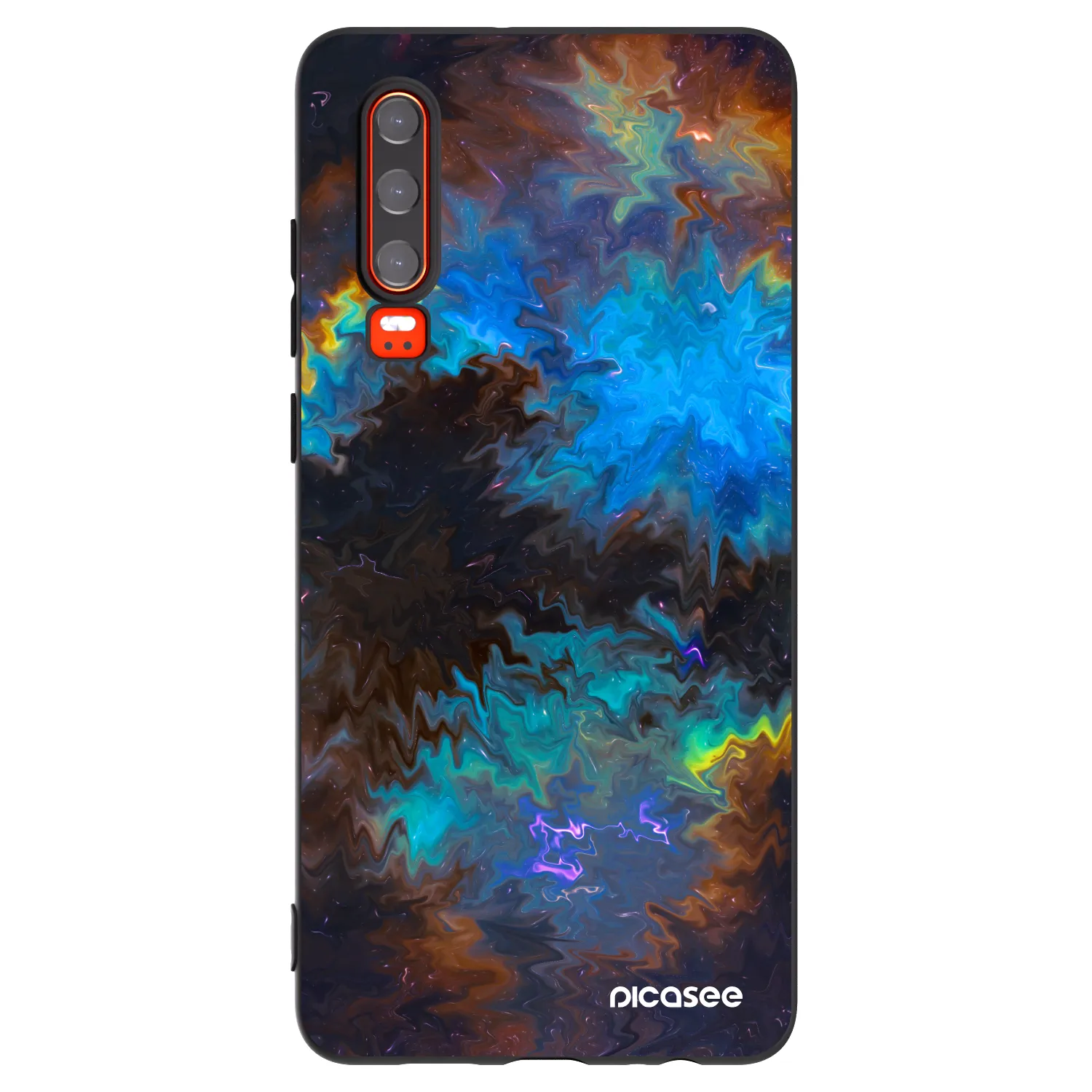 Picasee silikonový černý obal pro Huawei P30 - Space