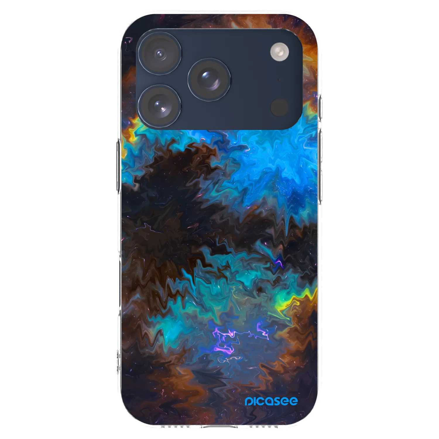 Picasee silikonový průhledný obal pro Apple iPhone 17 Pro - Space