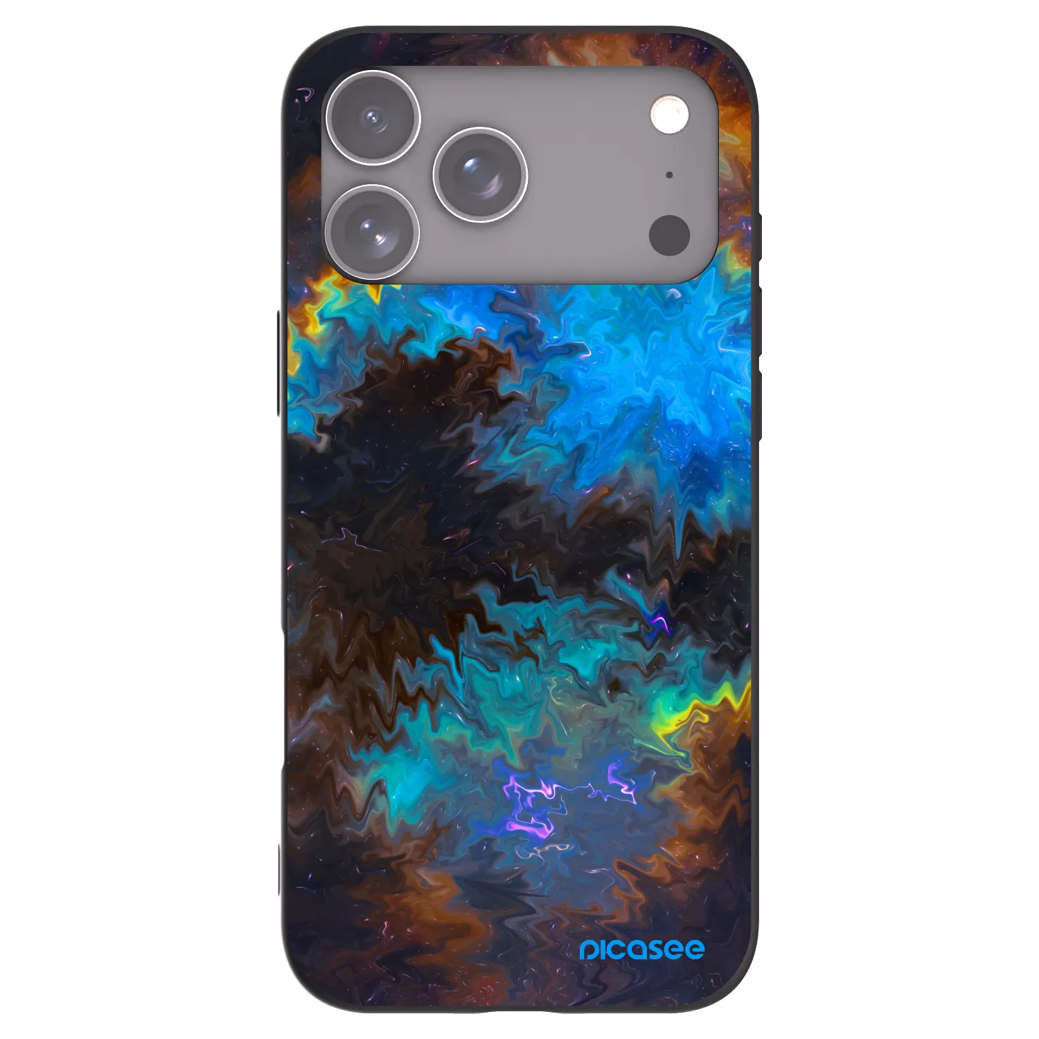 Picasee silikonový černý obal pro Apple iPhone 17 Pro Max - Space