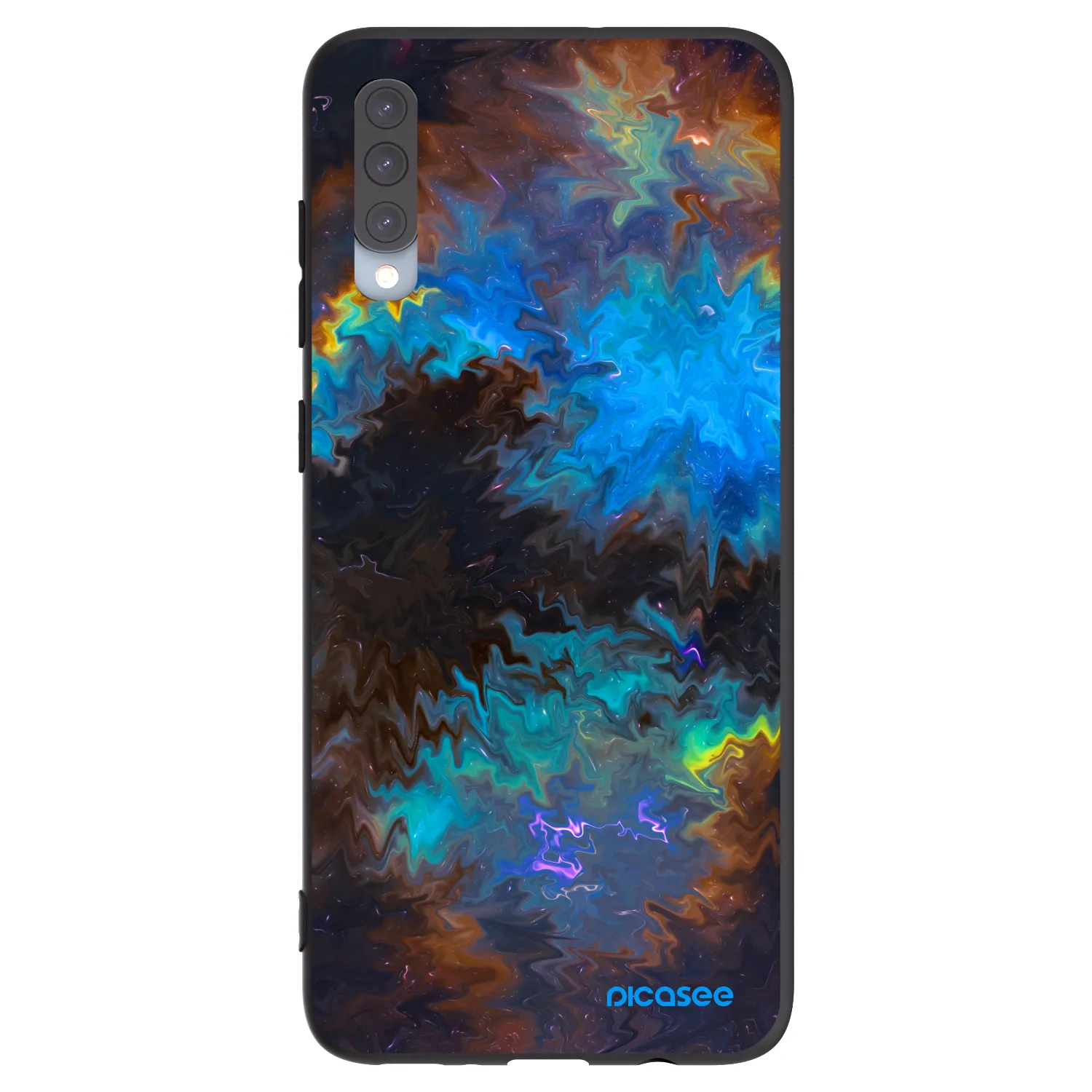 Picasee silikonový černý obal pro Samsung Galaxy A70 A705F - Space