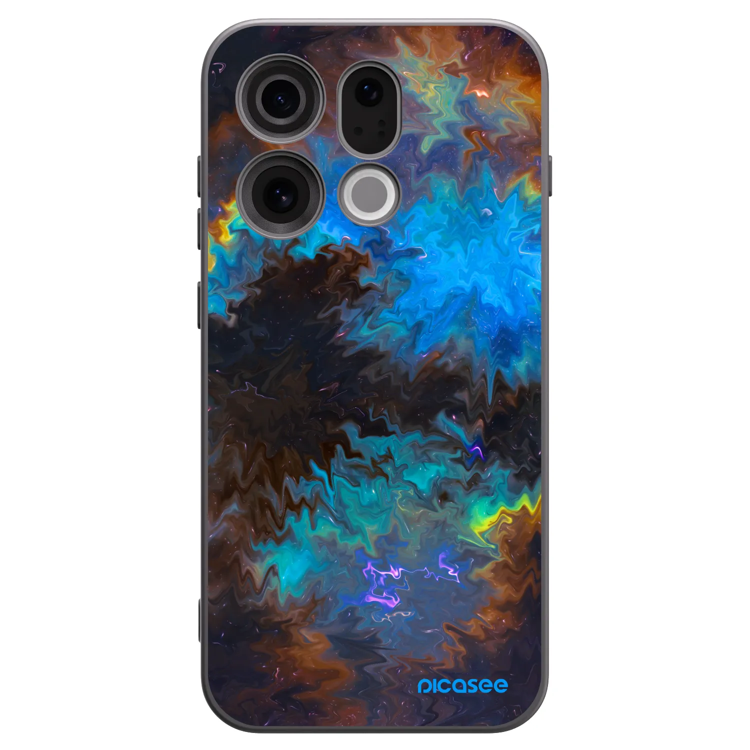 Picasee silikonový černý obal pro OPPO Find X9 - Space