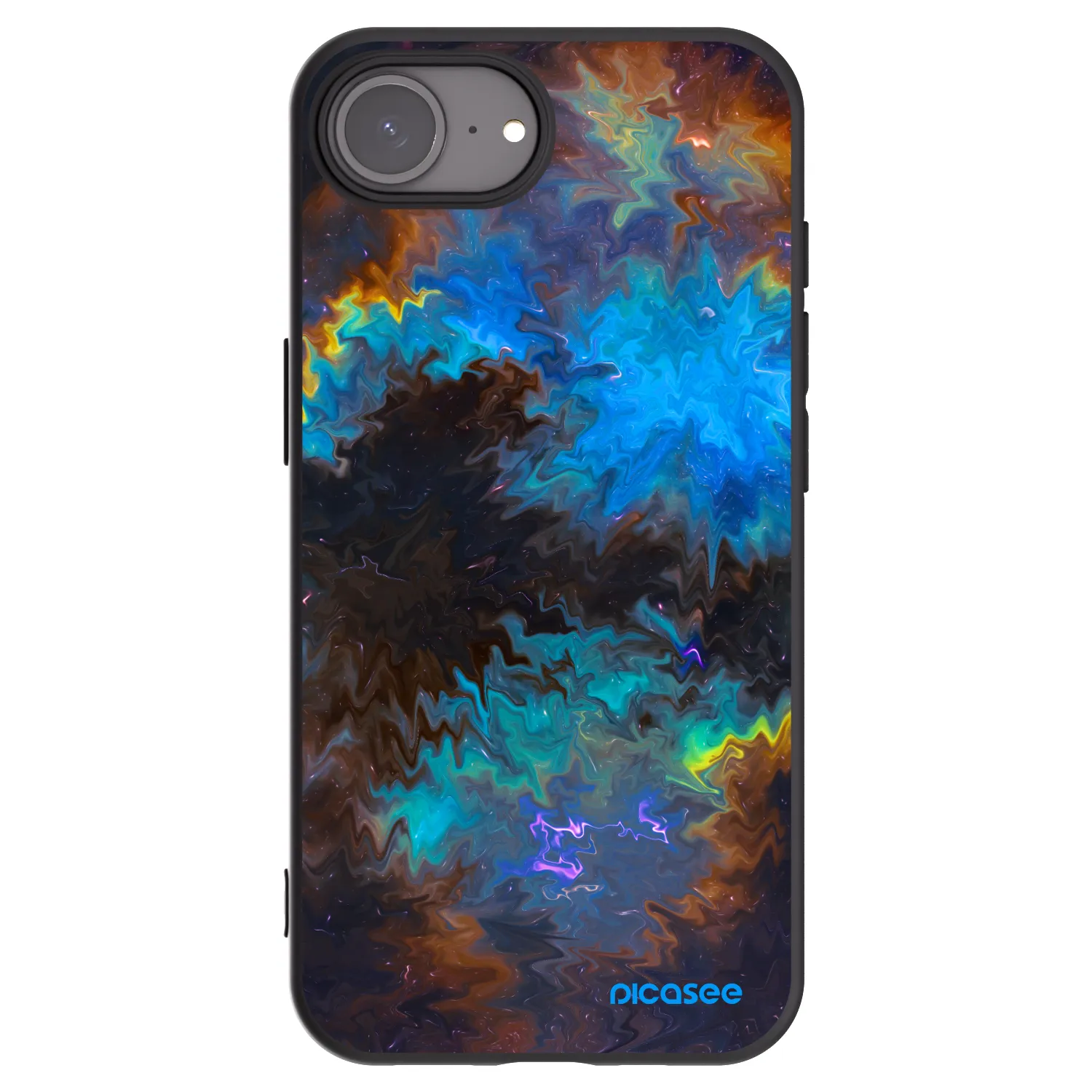 Picasee silikonový černý obal pro Apple iPhone 17e - Space