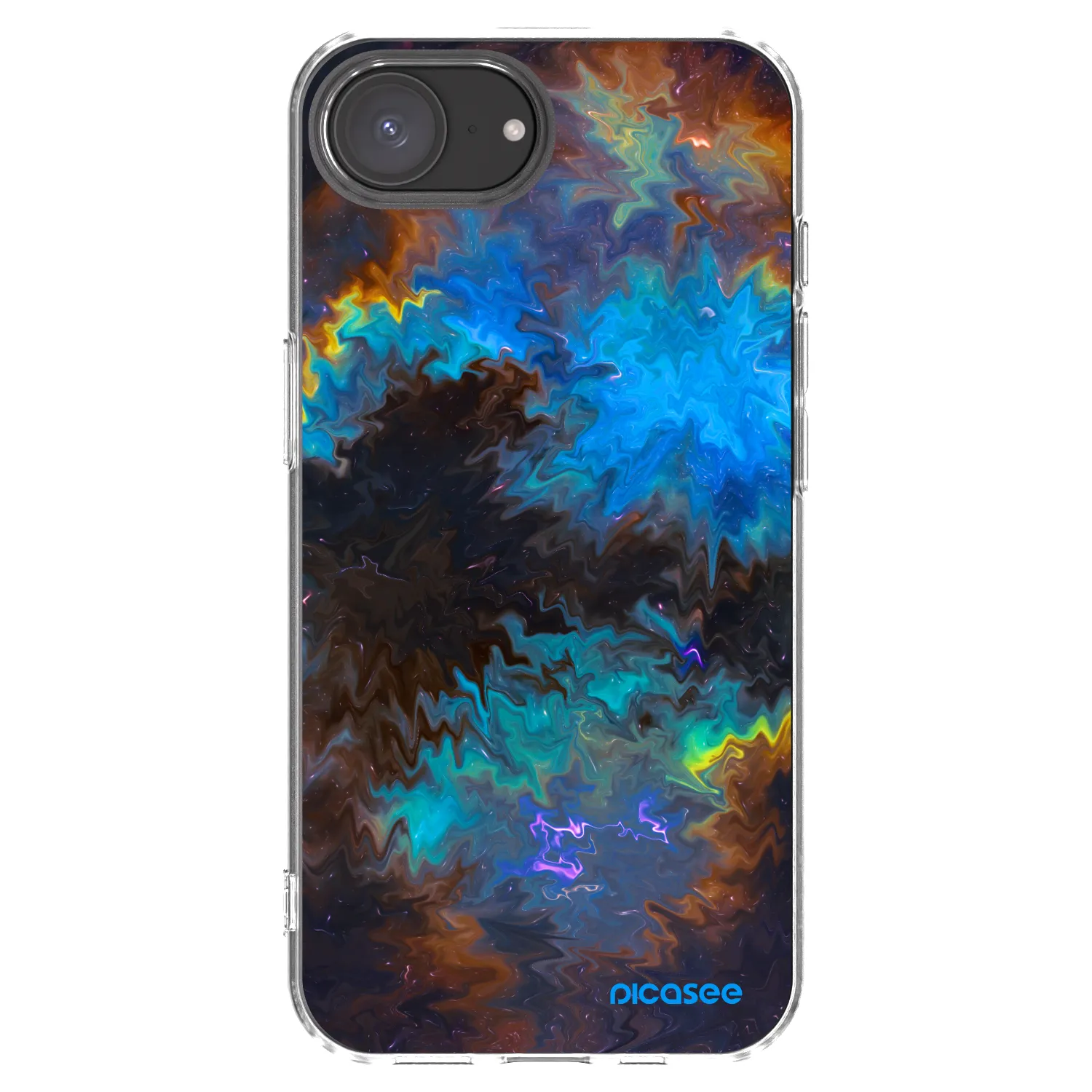 Picasee silikonový průhledný obal pro Apple iPhone 17e - Space