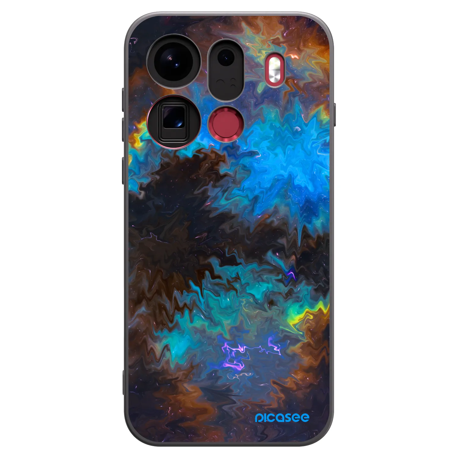 Picasee silikonový černý obal pro OPPO Find X9 Pro - Space