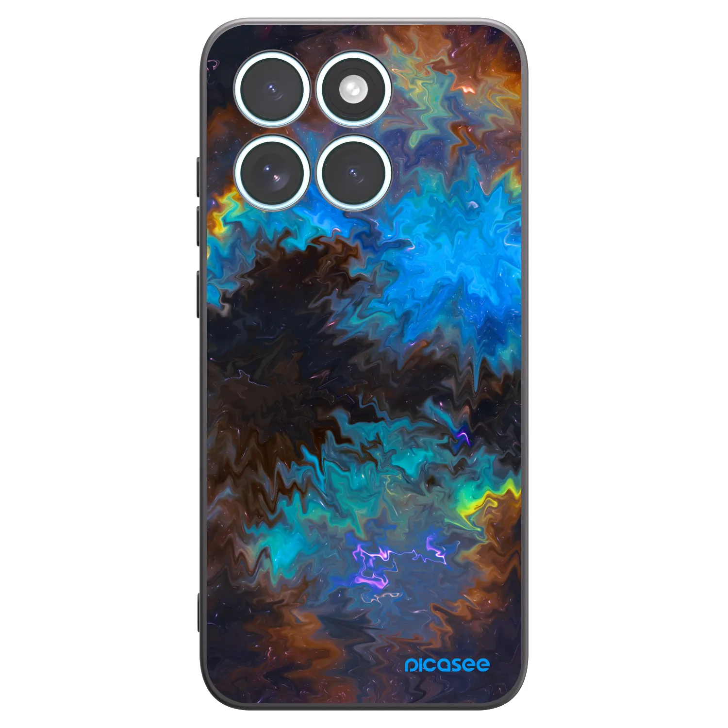 Picasee silikonový černý obal pro Motorola Edge 70 Fusion - Space