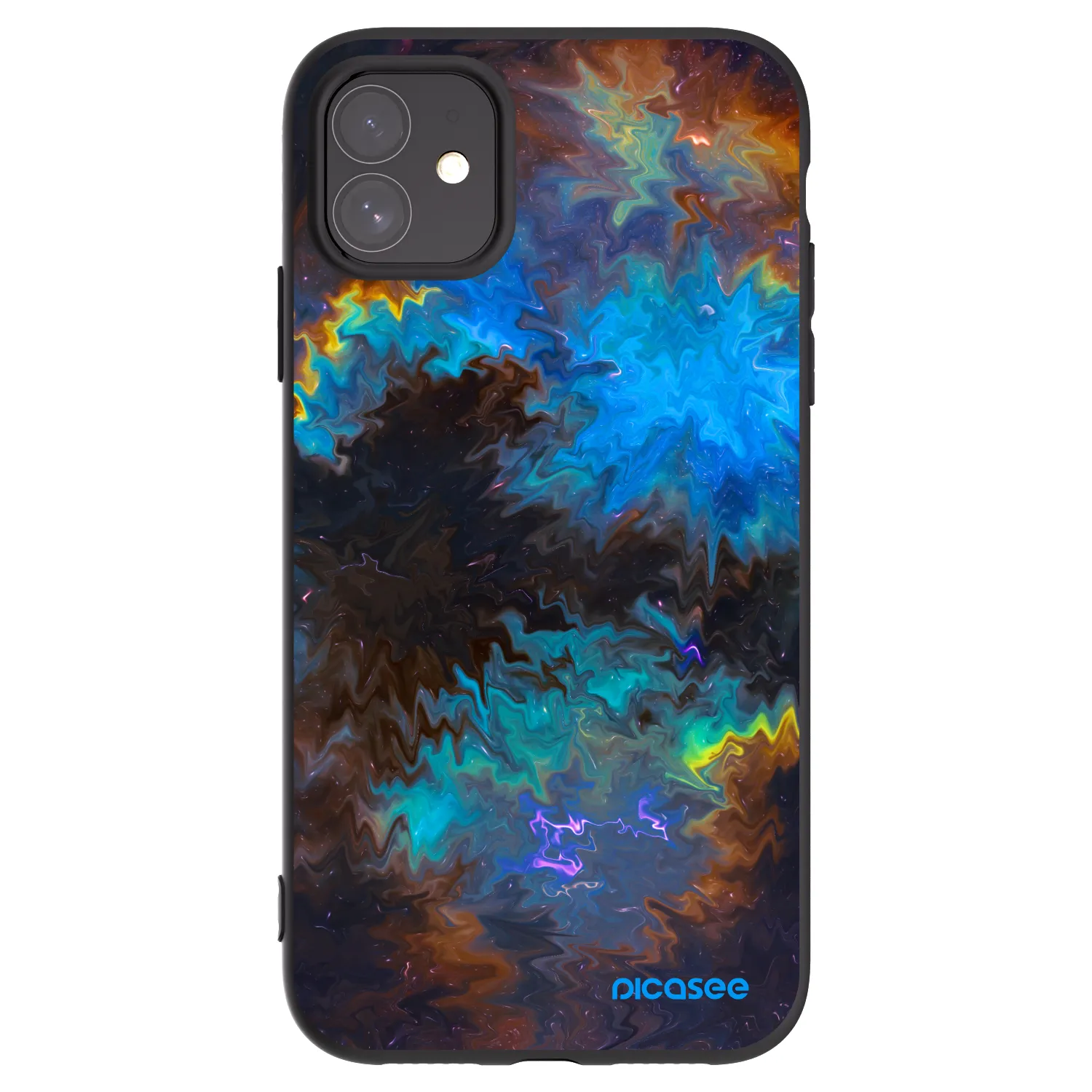 Picasee silikonový černý obal pro Apple iPhone 11 - Space