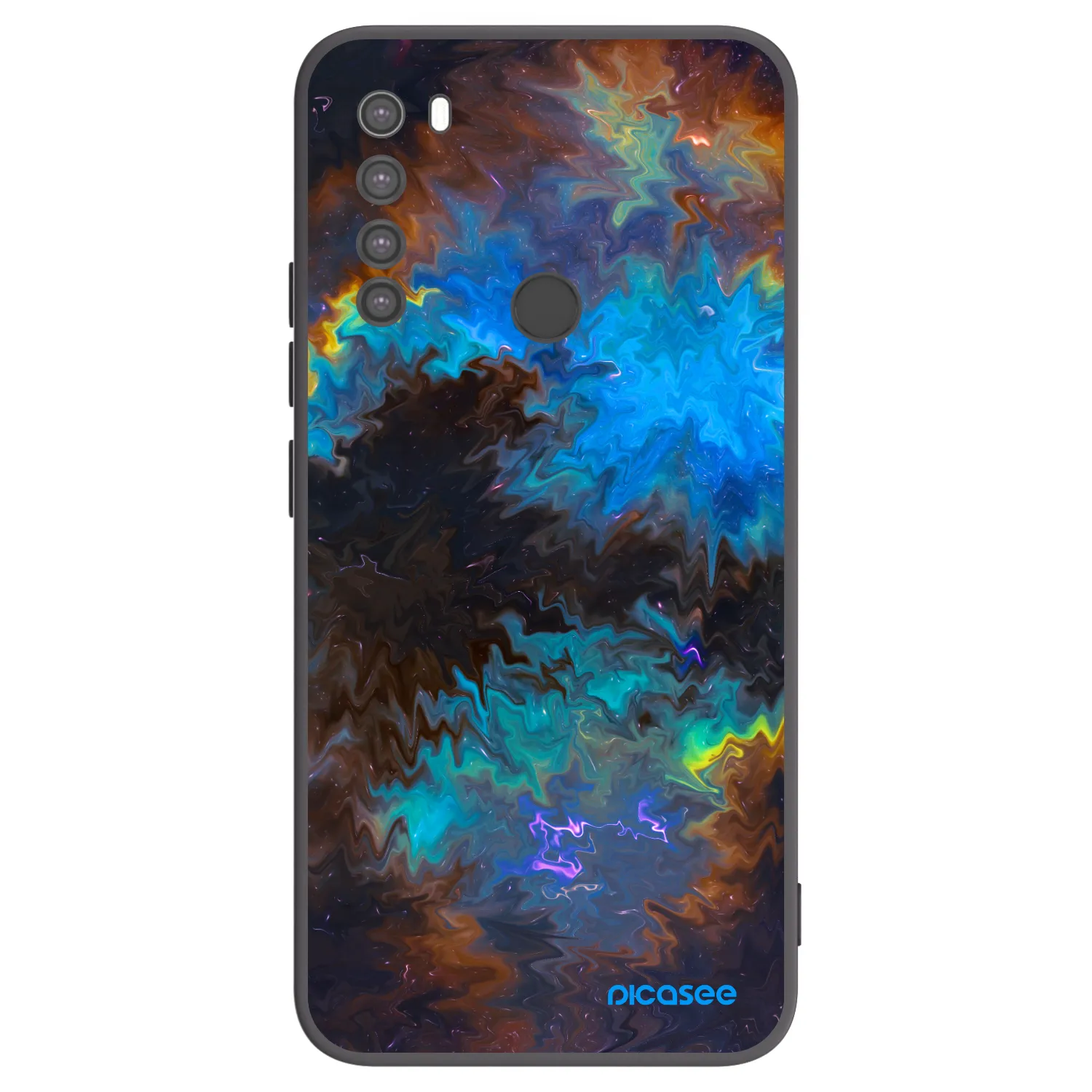 Picasee silikonový černý obal pro Xiaomi Redmi Note 8 - Space