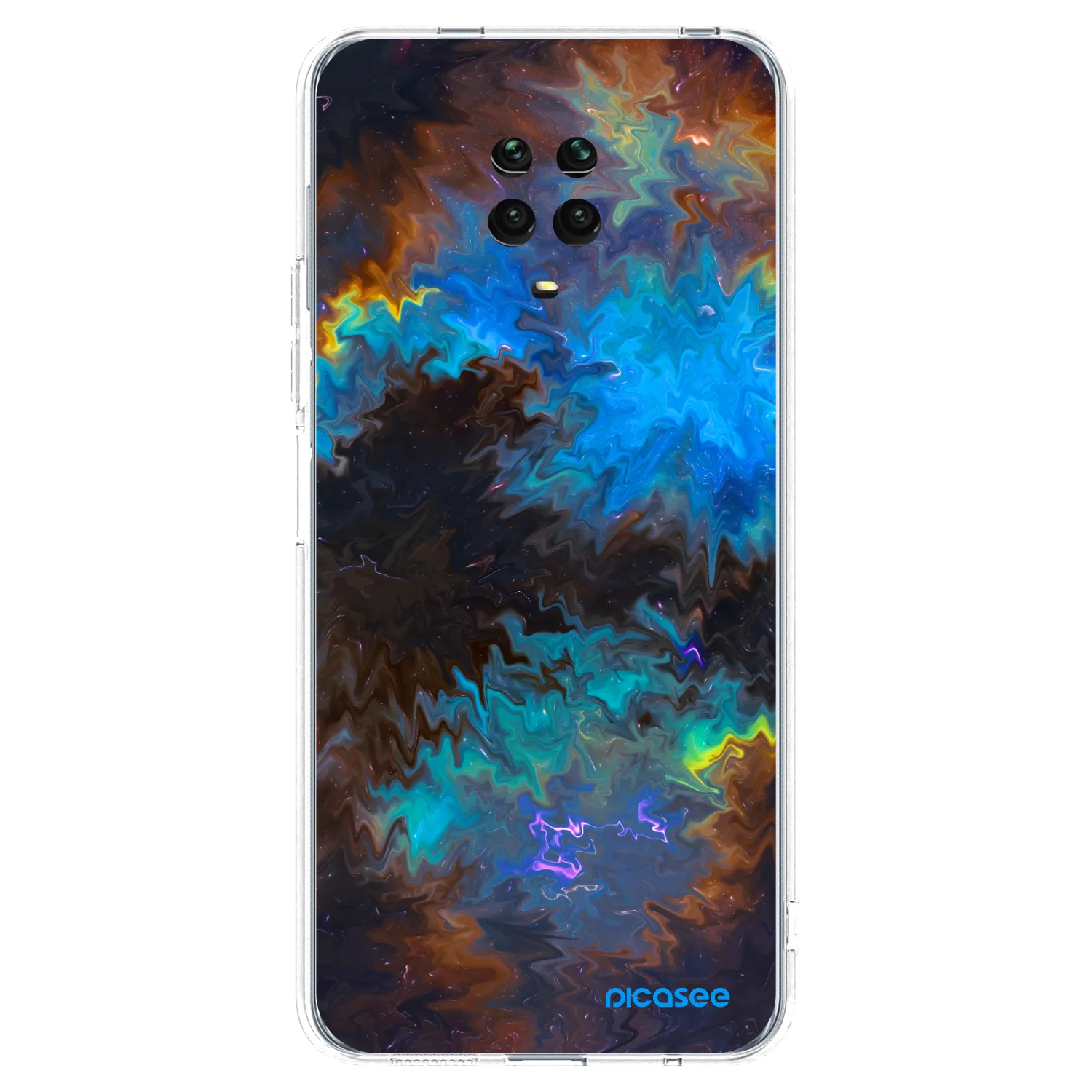 Picasee silikonový průhledný obal pro Xiaomi Redmi Note 9 Pro - Space