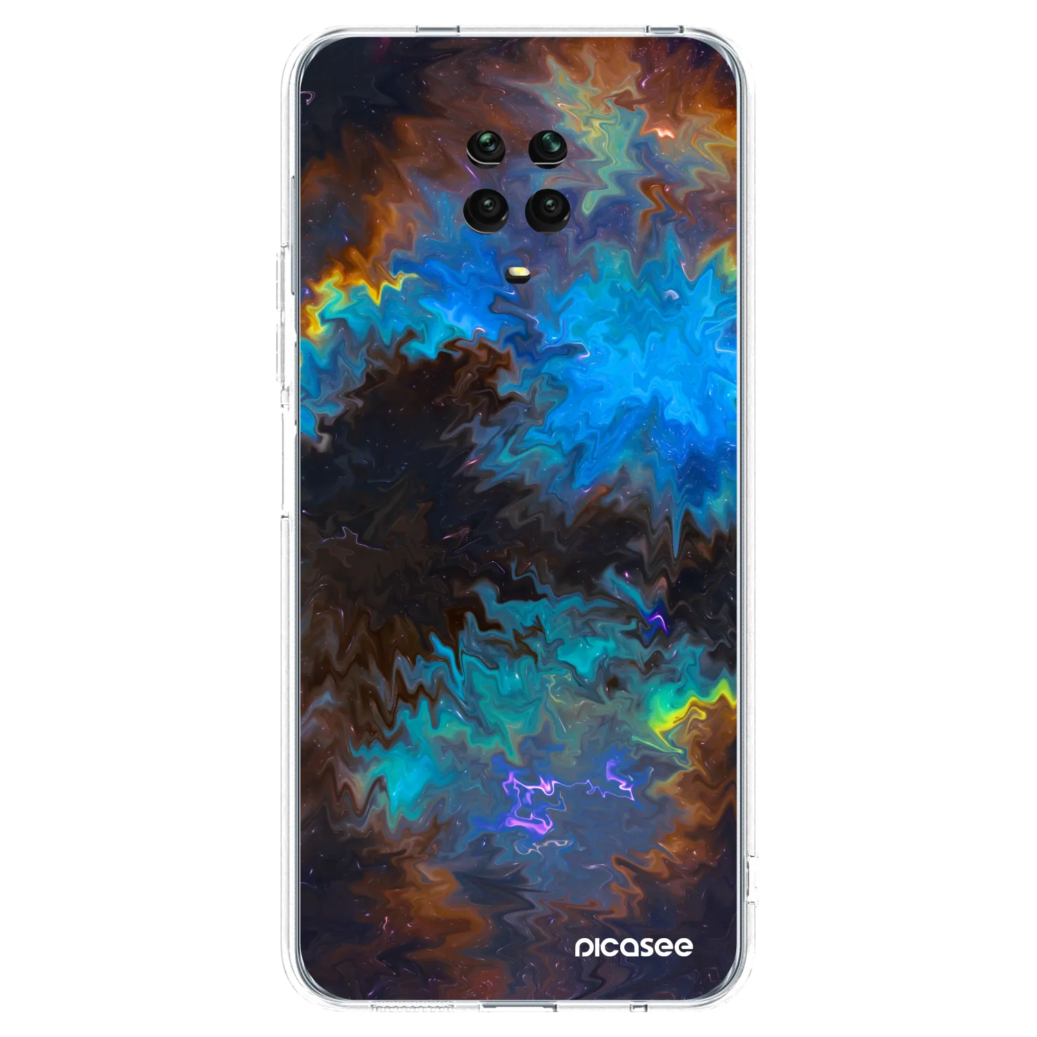 Picasee silikonový průhledný obal pro Xiaomi Redmi Note 9S - Space