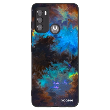 Picasee silikonový černý obal pro Motorola Moto G60 - Space